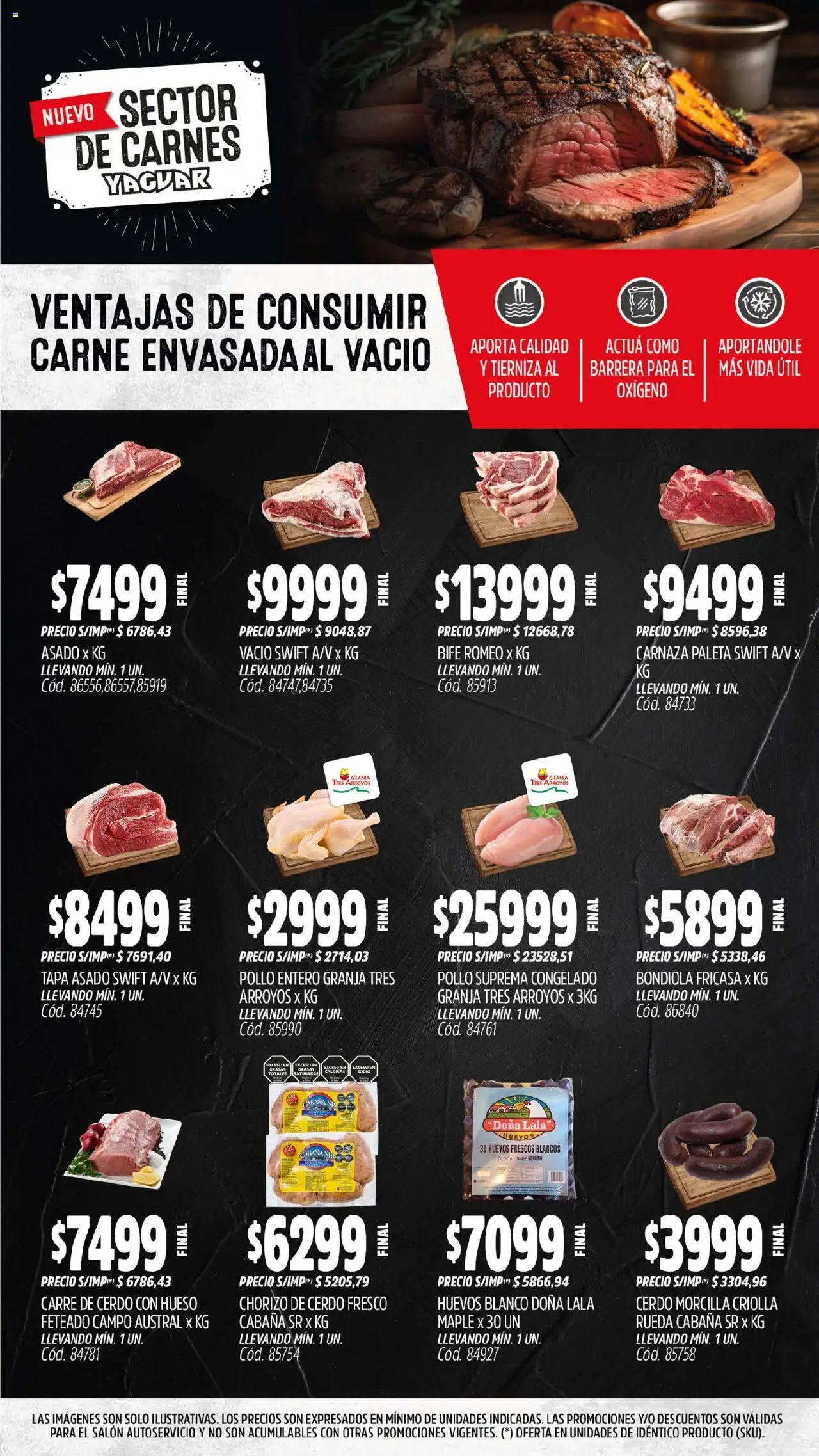 Yaguar - Tigre │ válido desde el 11.08.2025 | Página: 8 | Productos: Huevos, Chorizo, Morcilla, Cerdo