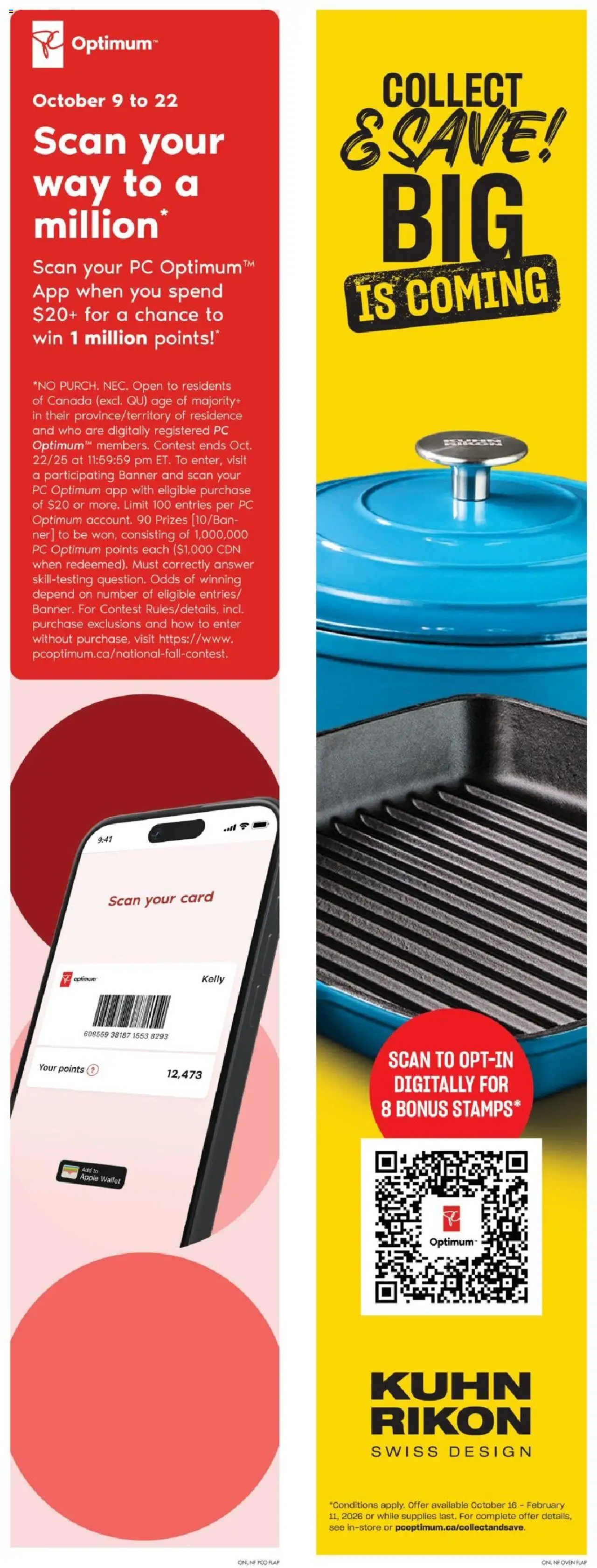 No Frills flyer valid from 16.10.2025 | Page: 11 | Products: Wallet, PC, Oven
