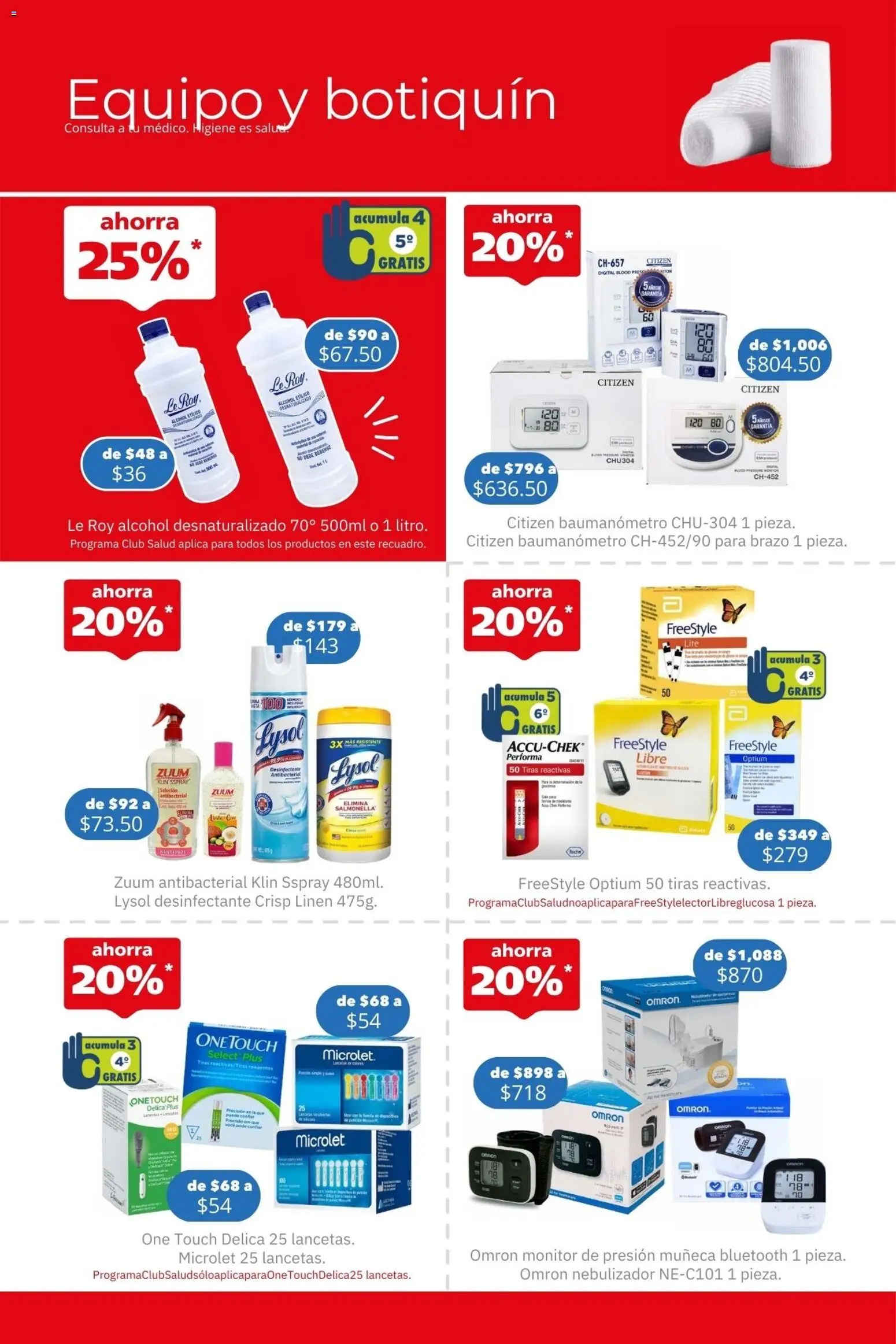 Nuevas ofertas de Farmacia San Pablo válidas en toda la República Mexicana desde el 11.01.2026. ¡Encuentra las mejores ofertas en Farmacia San Pablo catálogo! | Página: 4 | Productos: Monitor, Nebulizador, Desinfectante