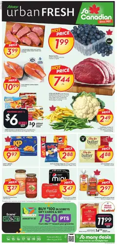 Preview of Sobeys - Weekly Flyer - Urban Fresh from shop Sobeys valid from 14.08.2025