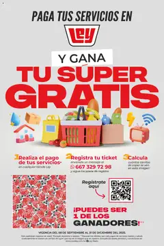 Vista previa de Casa Ley - Folleto - Paga tus servicios y gana super gratis, nuevo folleto de la tienda, válido en México a partir del 08.09.2025