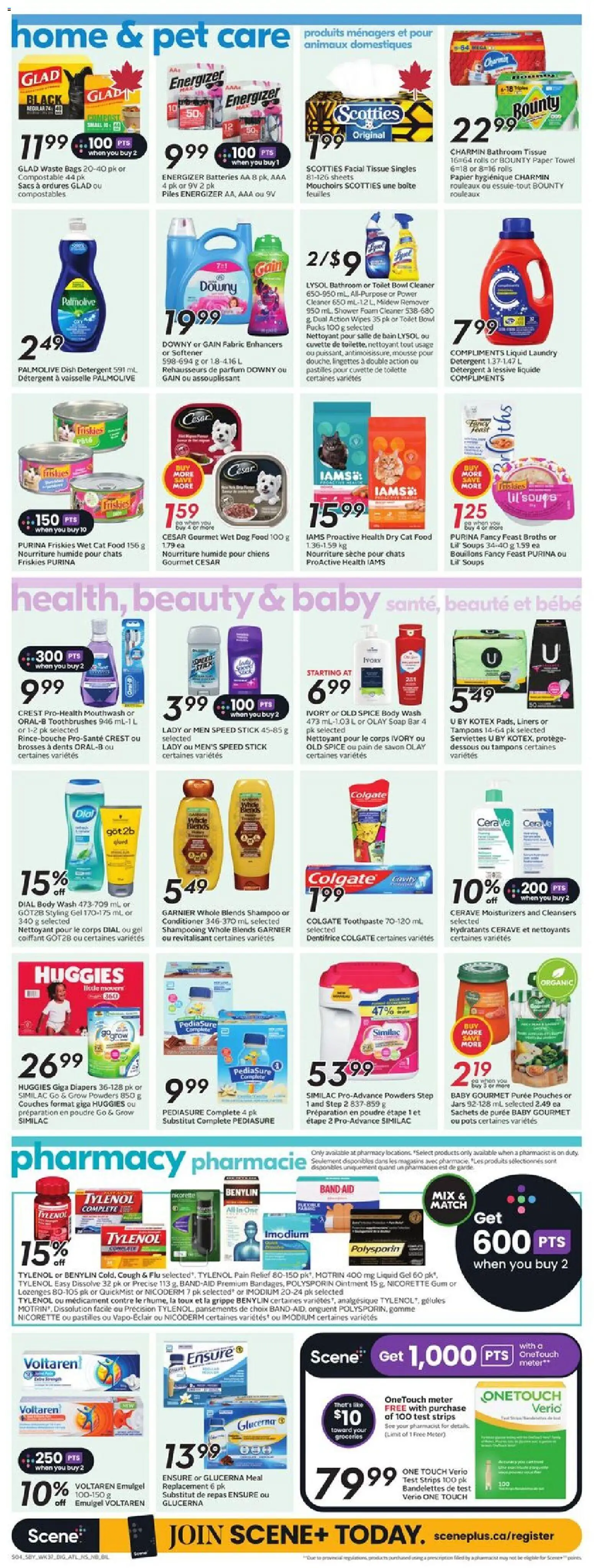Sobeys flyer valid from 08.01.2026 | Page: 12 | Products: Shampoo, Soap, Toothpaste, Mouthwash