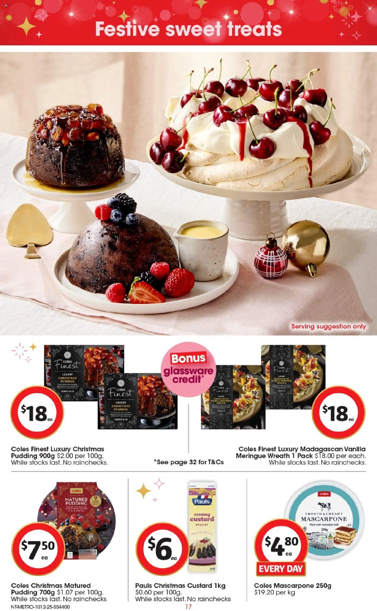 Coles catalogue - valid from 10.12.2025 | Page: 18 | Products: Glassware, Pudding