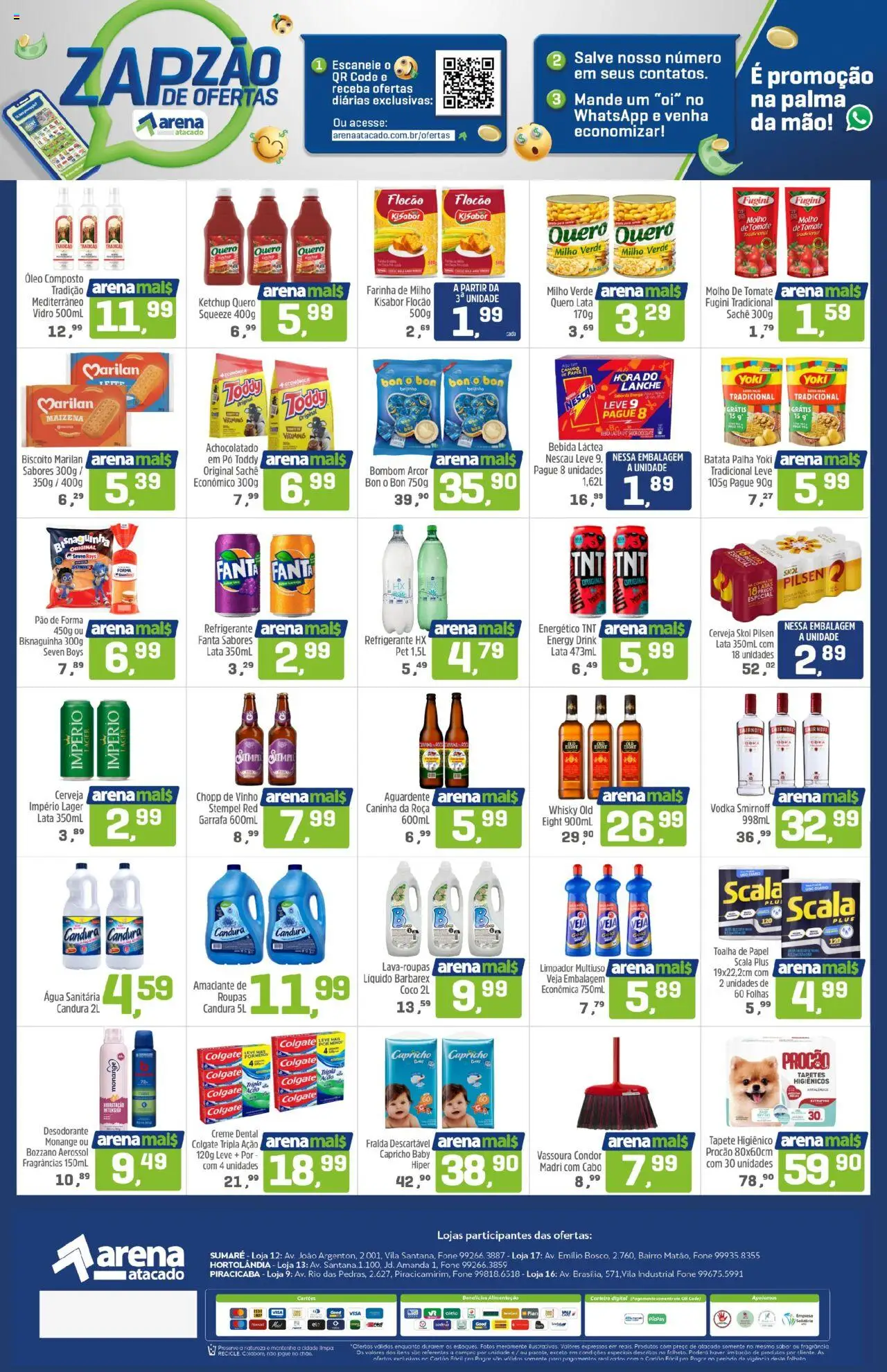 Arena Atacado Folheto - válido de 28.07.2025 | Página: 2 | Produtos: Fanta, Energético, Roupas, Batata palha