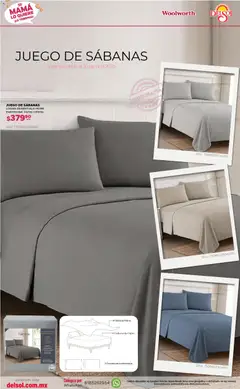 Vista previa de Del Sol y Woolworth catálogo Si Mamá Lo Quiere, ¡Lo Tenemos, nuevo folleto de la tienda, válido en México a partir del 16.04.2026 | Página: 13 | Productos: Juego, Almohada, Sabanas
