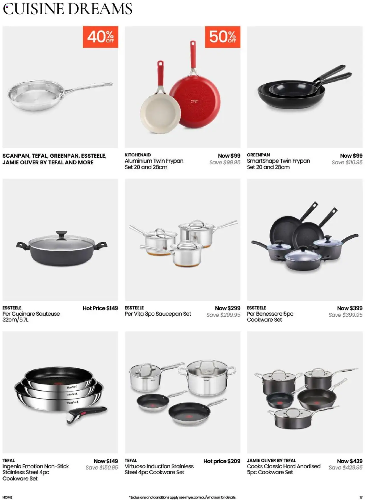 Myer catalogue - valid from 14.10.2025 | Page: 17 | Products: Cookware