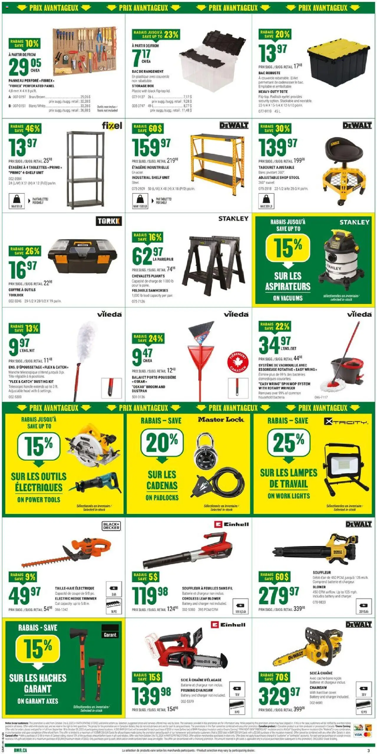 BMR flyer valid from 02.10.2025 | Page: 6 | Products: Shelf, Box, Battery