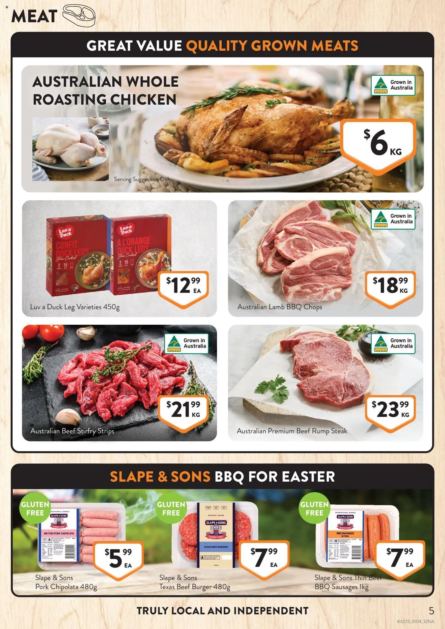 Foodworks catalogue - valid from 01.04.2026 | Page: 5 | Products: Duck, Pork, Lamb, Meat