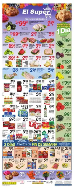 Preview of El Super weekly ads valid from 29.10.2025