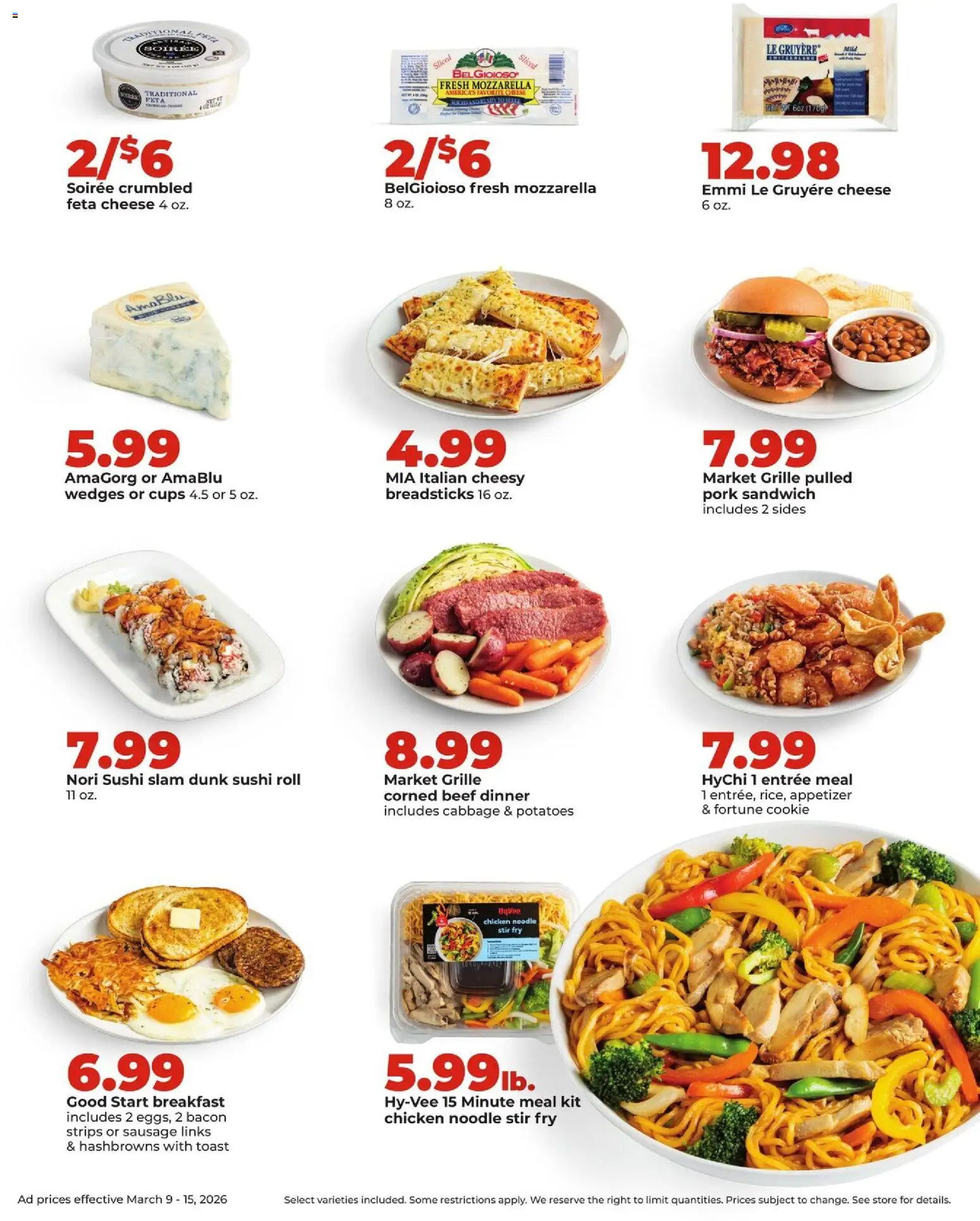 HyVee Weekly Ad - valid from 09.03.2026 | Page: 15 | Products: Beef, Potatoes, Sausage, Cabbage