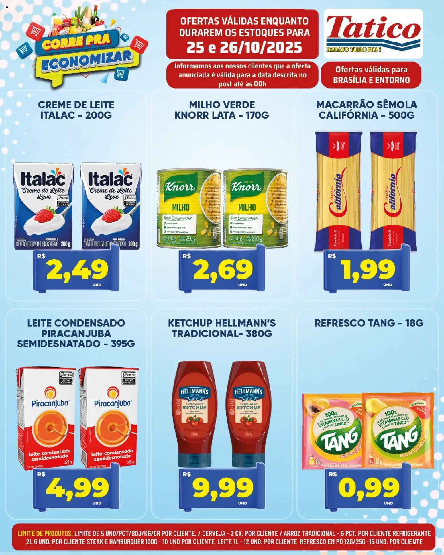 Tatico Folheto - válido de 27.10.2025 | Página: 21 | Produtos: Pó, Refresco, Leite, Hambúrguer