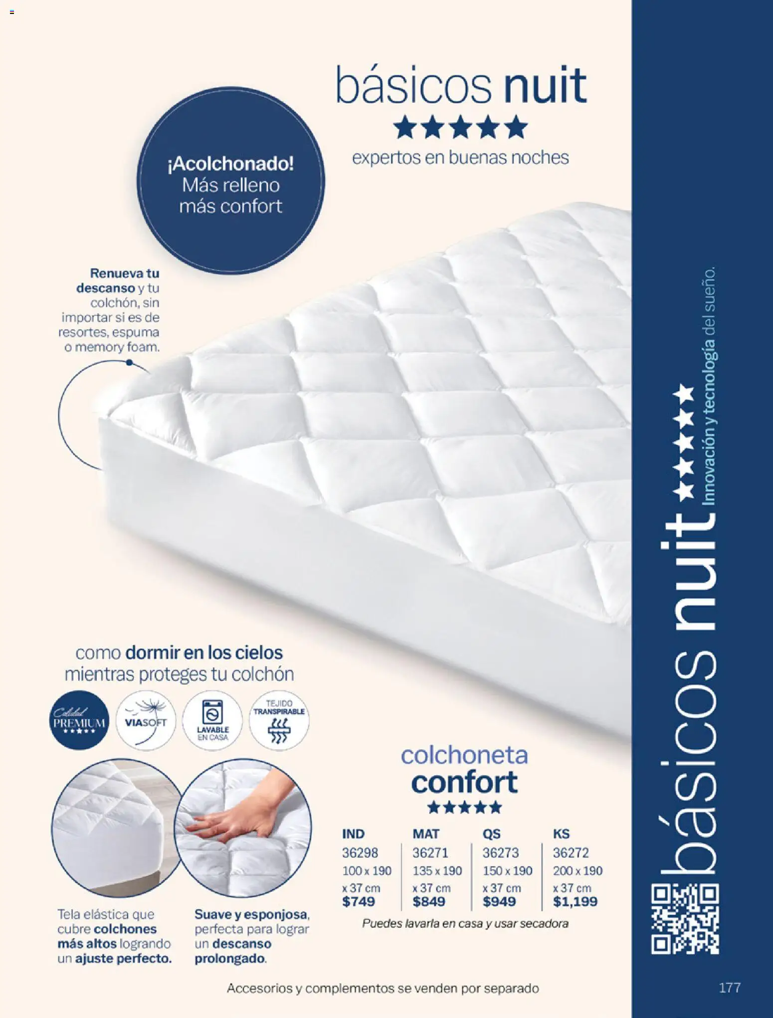 Nuevas ofertas de Vianney válidas en toda la República Mexicana desde el 06.03.2026. ¡Encuentra las mejores ofertas en Vianney catálogo Tu hogar, nuestra pasión! | Página: 179 | Productos: Secadora, Colchoneta, Espuma, Colchón