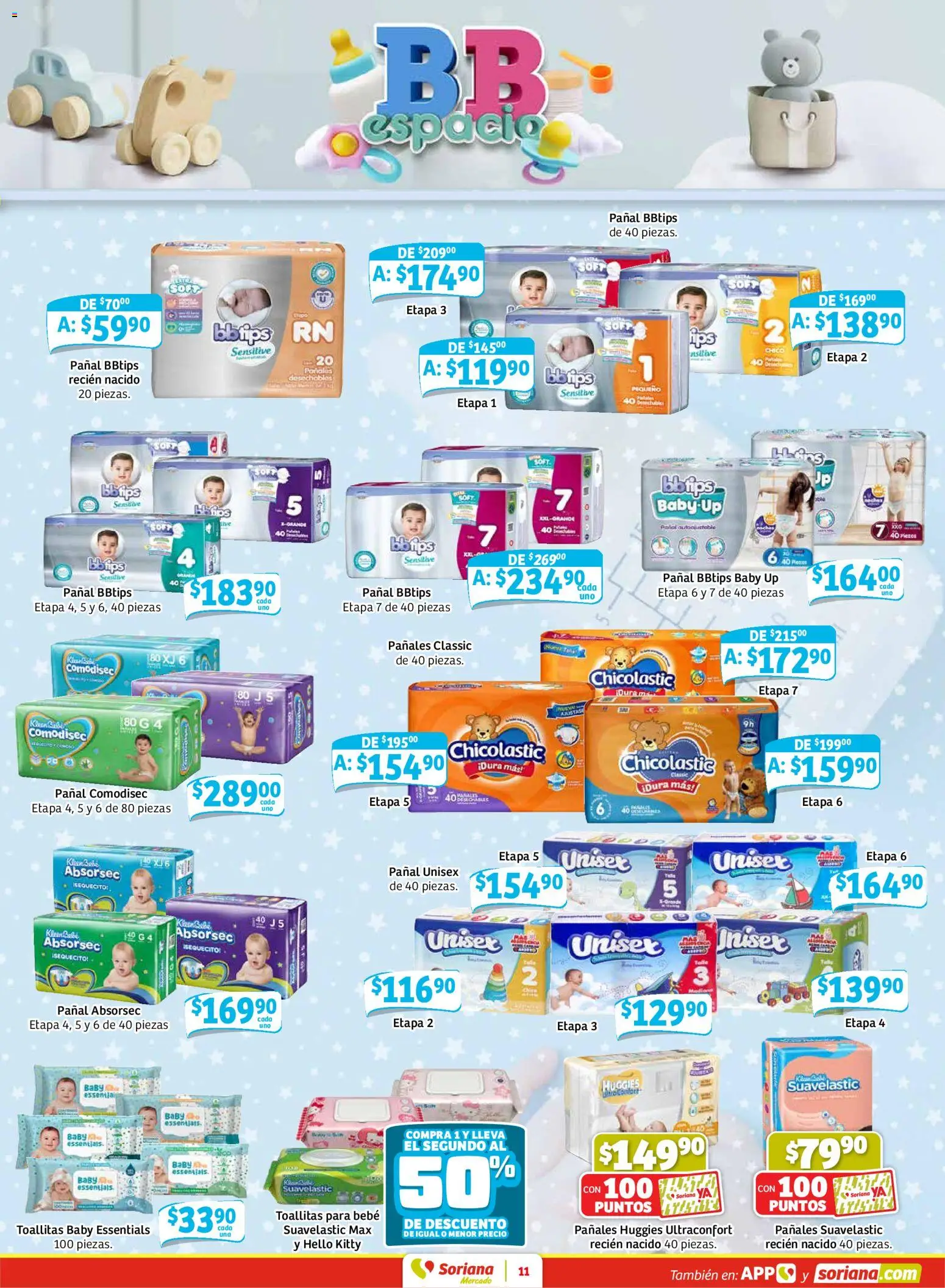 Nuevas ofertas de Soriana válidas en toda la República Mexicana desde el 12.02.2026. ¡Encuentra las mejores ofertas en Soriana - Pesito Valedor Mercado: Nay, Sin, Son! | Página: 19 | Productos: Pañales