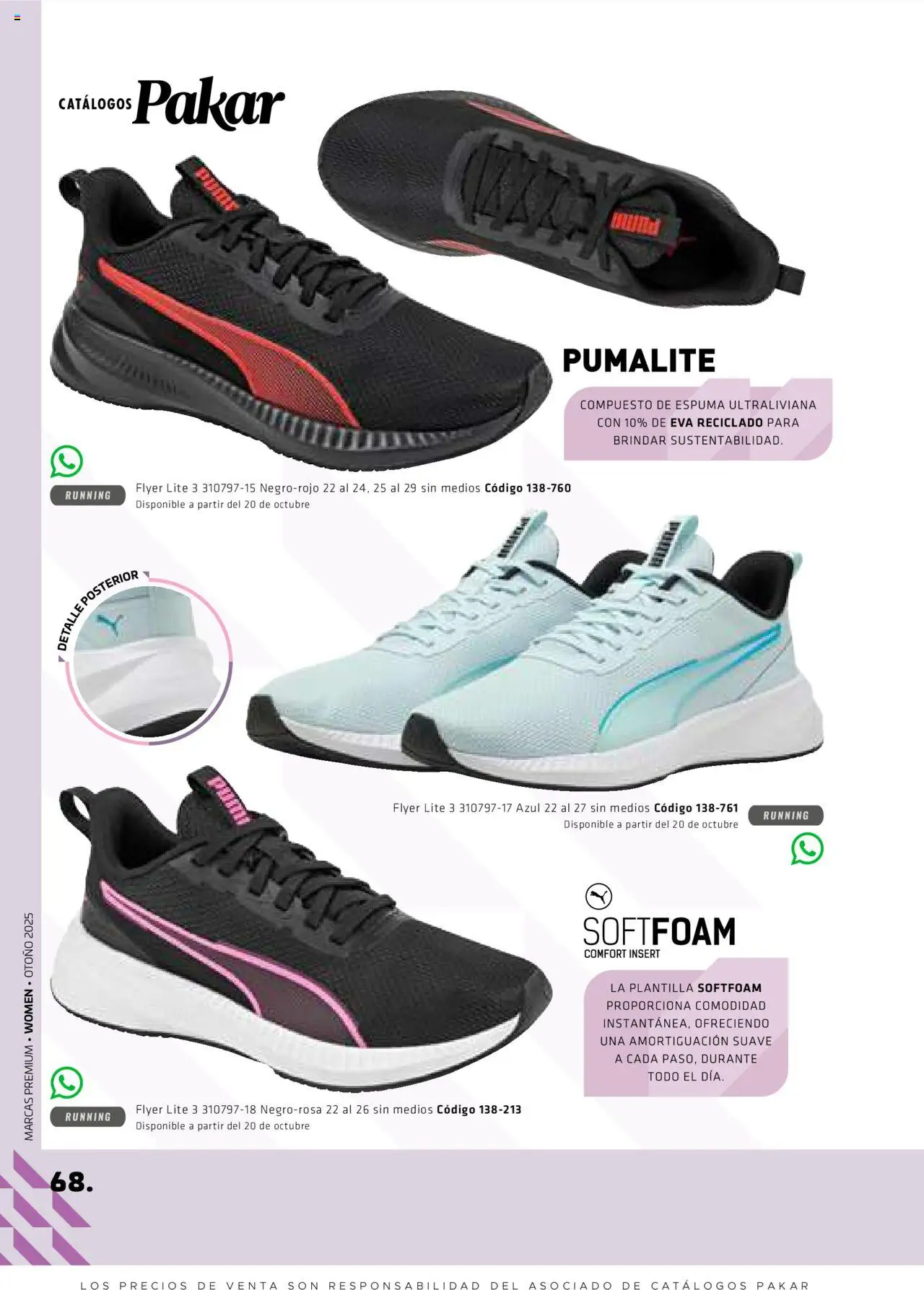 Nuevas ofertas de SC Pakar válidas en toda la República Mexicana desde el 29.08.2025. ¡Encuentra las mejores ofertas en SC Pakar - Catálogo Otoño Women! | Página: 68 | Productos: Espuma