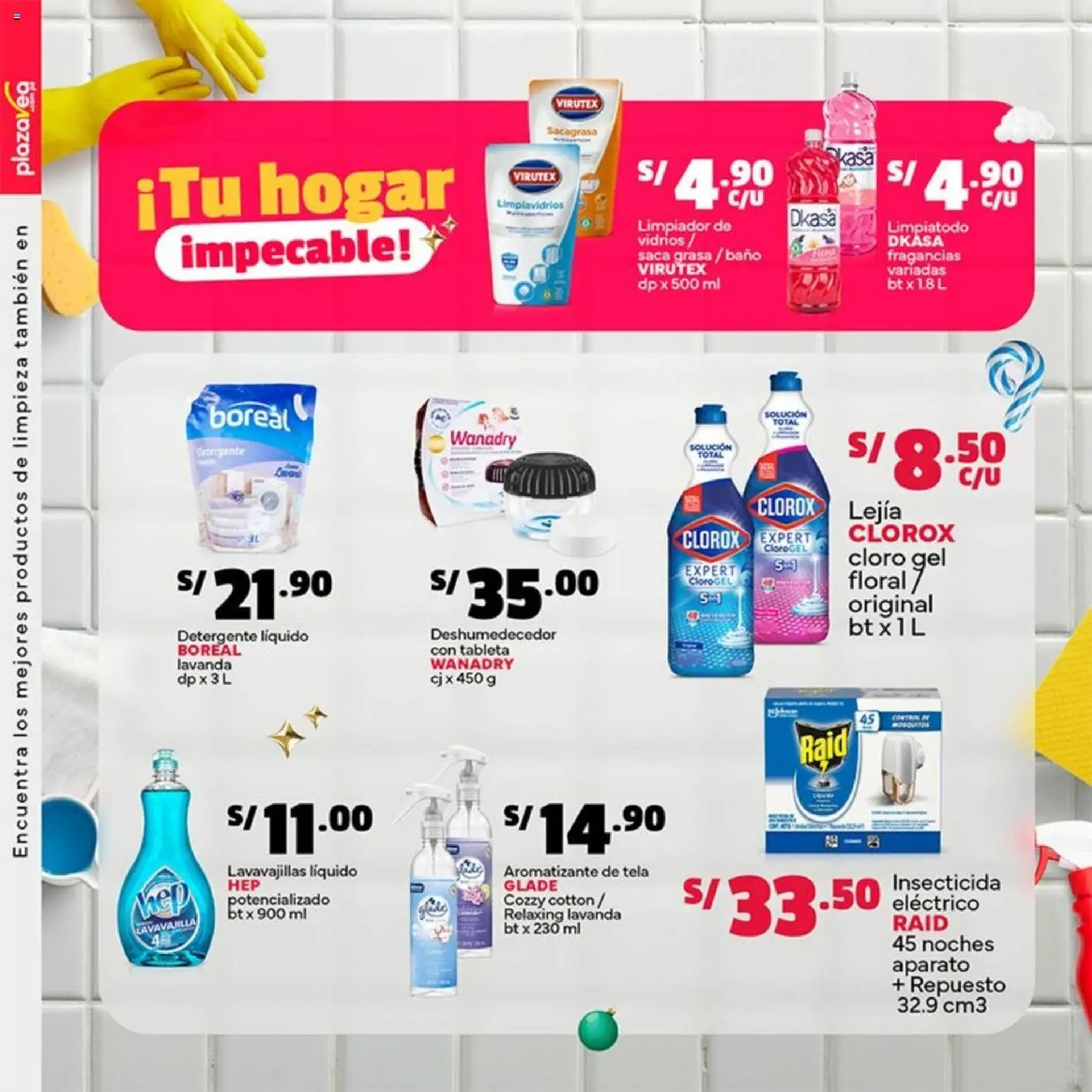 Catálogo Plaza Vea válido desde 17.11.2025 | Página: 30 | Productos: Detergente, Baño, Tableta, Lavavajillas