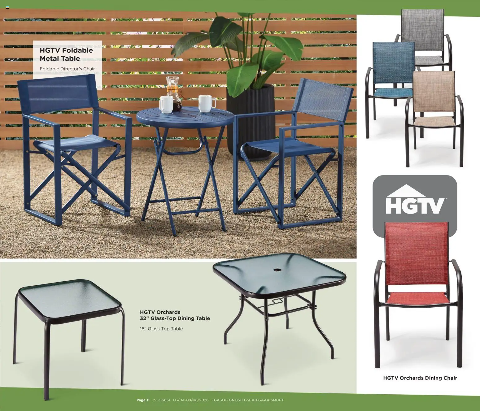 Fred Meyer Home & Apparel - valid from 04.03.2026 | Page: 11 | Products: Table, Chair