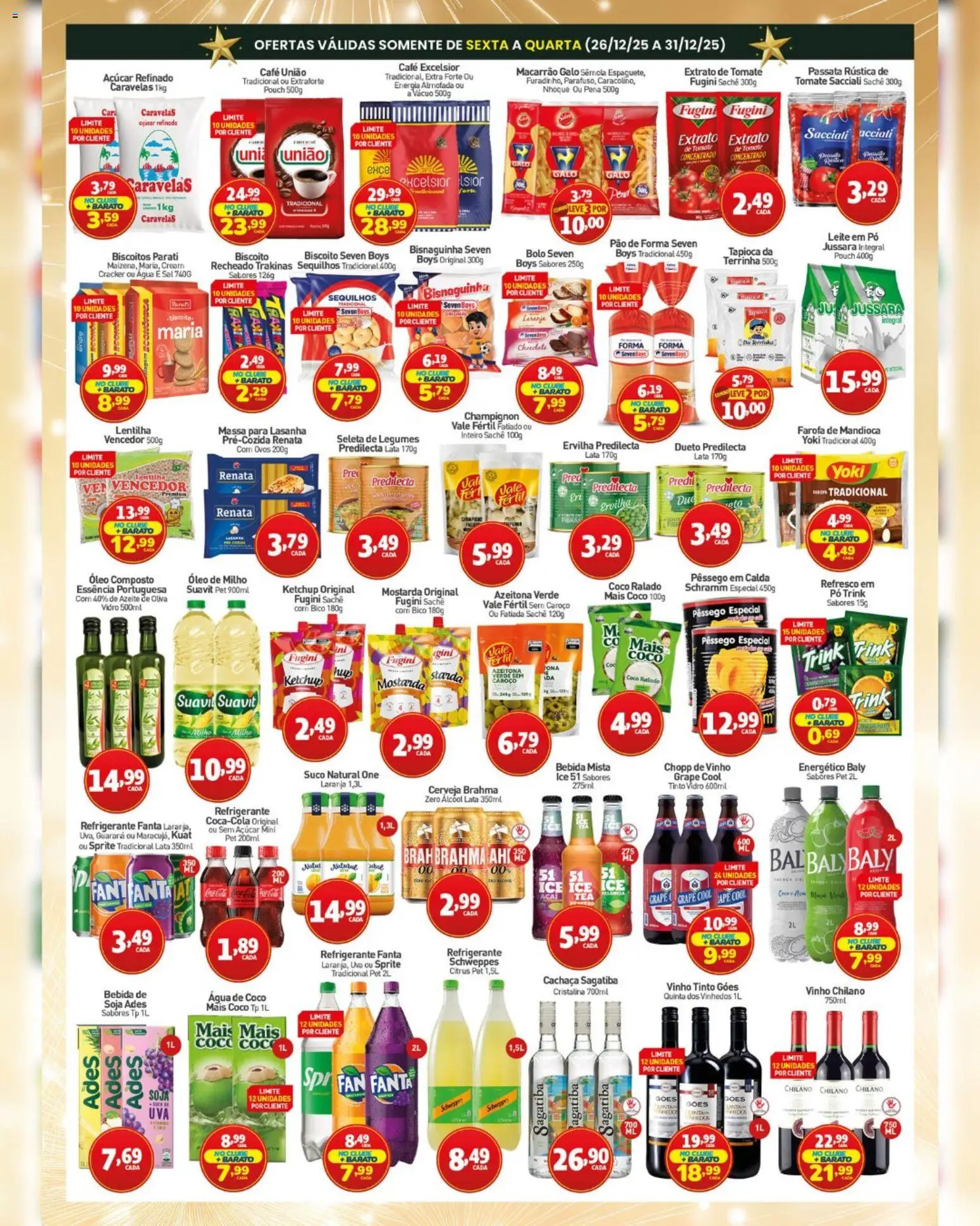 Rede Bom Lugar Folheto - válido de 26.12.2025 | Página: 2 | Produtos: Pêssego, Pó, Bolo, Açúcar