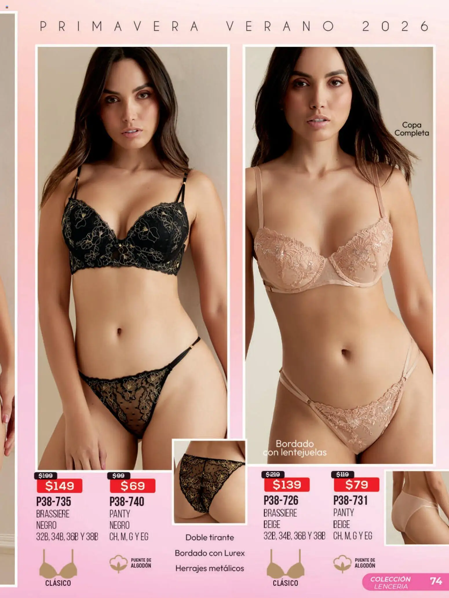 Nuevas ofertas de Cklass válidas en toda la República Mexicana desde el 16.03.2026. ¡Encuentra las mejores ofertas en Cklass catálogo Promo semanal! | Página: 75 | Productos: Lentejuelas, Algodón, Lenceria