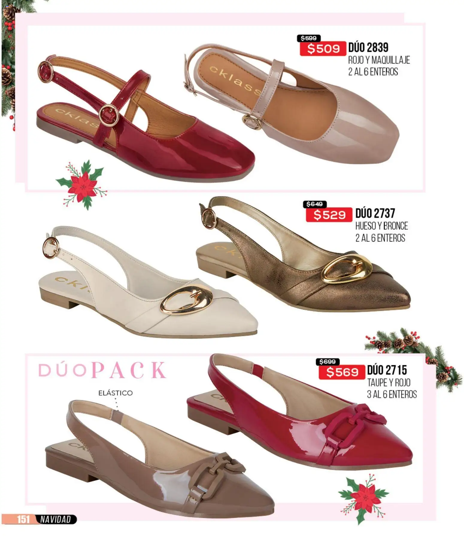 Nuevas ofertas de Cklass válidas en toda la República Mexicana desde el 30.11.2025. ¡Encuentra las mejores ofertas en Cklass catálogo Rebajas Navideñas Calzado! | Página: 152 | Productos: Maquillaje
