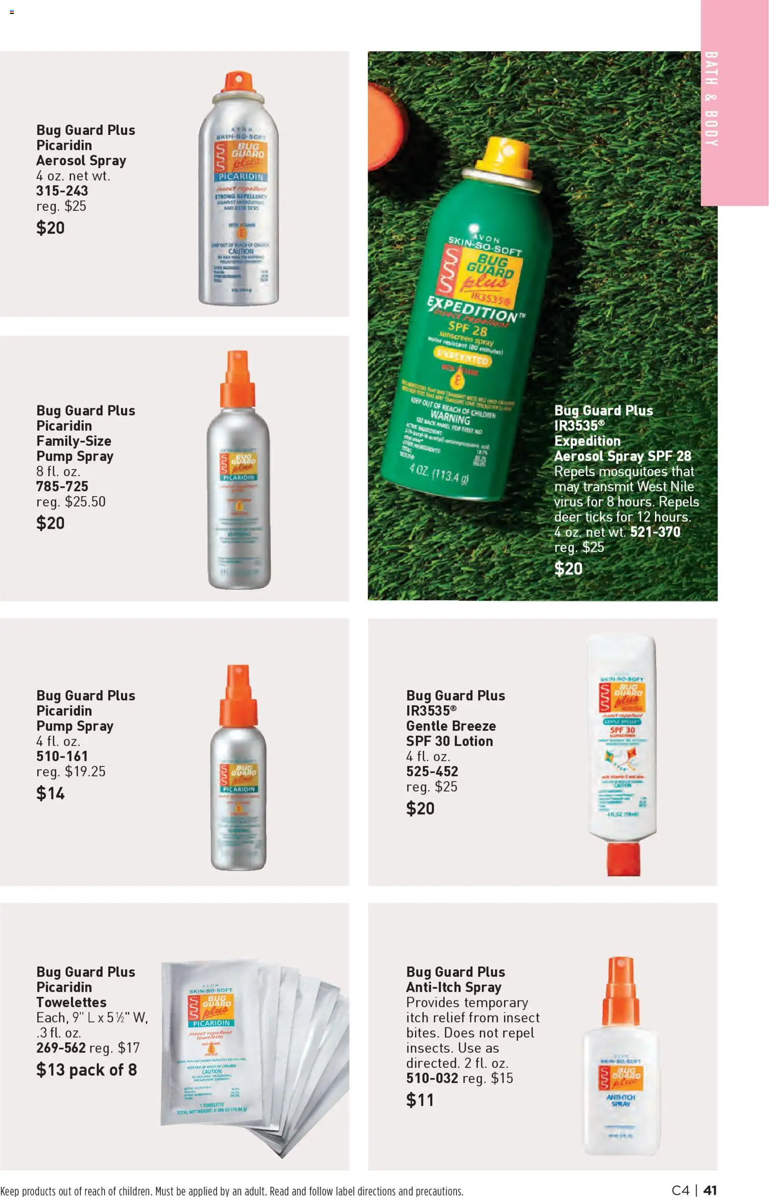 Avon Brochure - valid from 11.02.2026 | Page: 41 | Products: Pump, Bath, Bug Guard, Weight