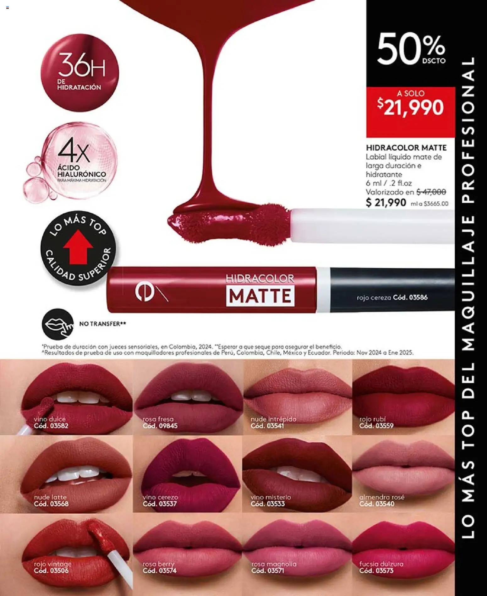 Ésika revista - valida desde el 13.03.2026 | Página: 47 | Productos: Almendra, Fresa, Top, Maquillaje