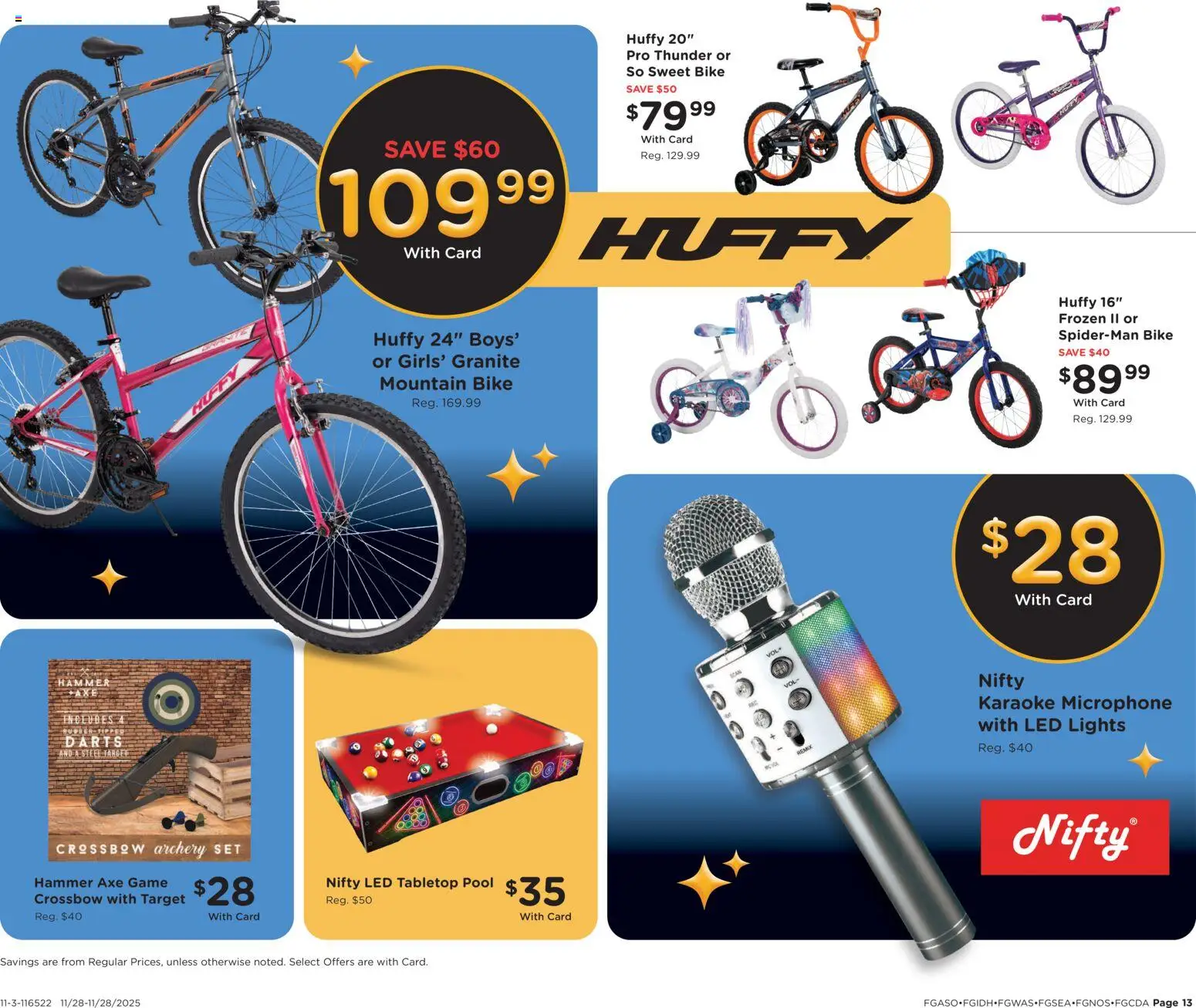 Fred Meyer Home & Apparel - valid from 28.11.2025 | Page: 14 | Products: Hammer, Crossbow, Microphone, Archery