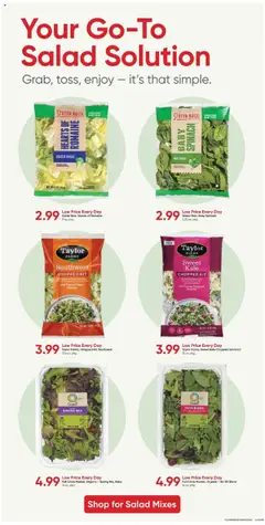 Stater Bros Weekly Ad - valid from 23.07.2025 | Page: 6 | Products: Romaine, Spinach, Clip, Salad