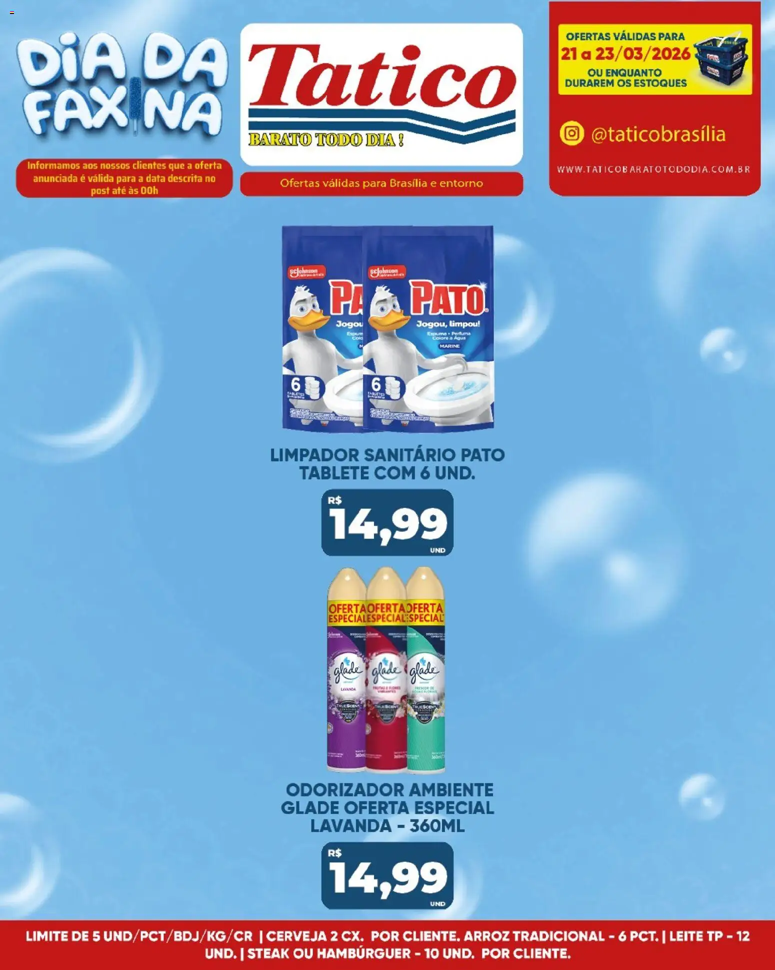 Tatico Folheto - válido de 21.03.2026 | Página: 24 | Produtos: Leite, Cerveja, Arroz, Hambúrguer