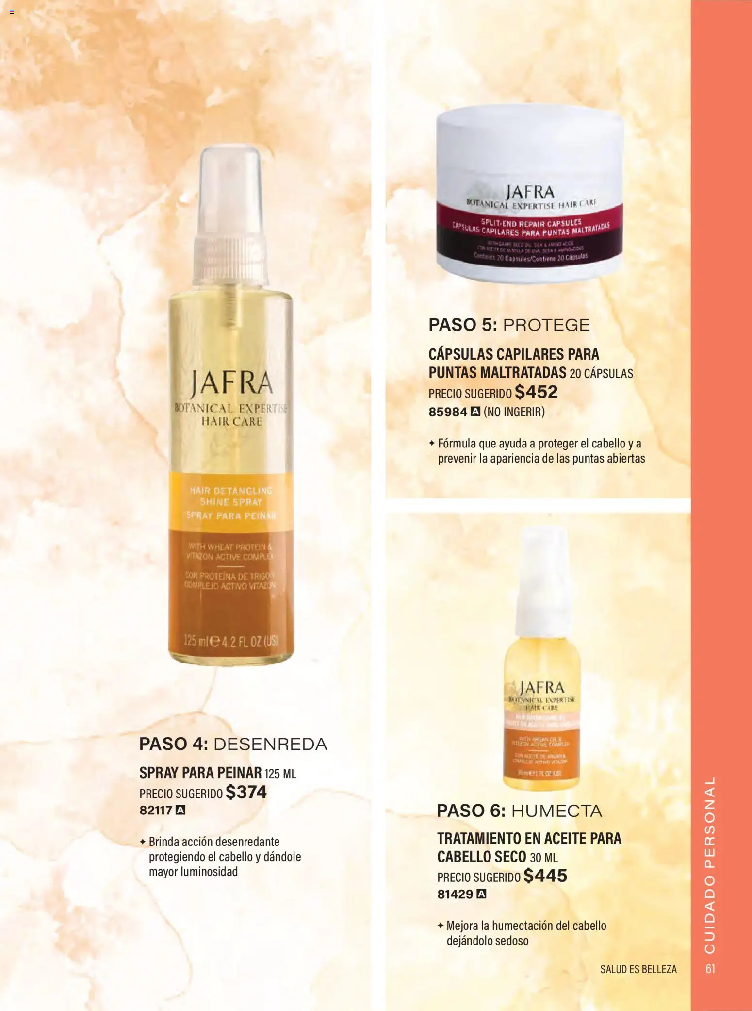 Nuevas ofertas de JAFRA válidas en toda la República Mexicana desde el 01.02.2026. ¡Encuentra las mejores ofertas en JAFRA catálogo Organizador de Ventas! | Página: 61 | Productos: Aceite