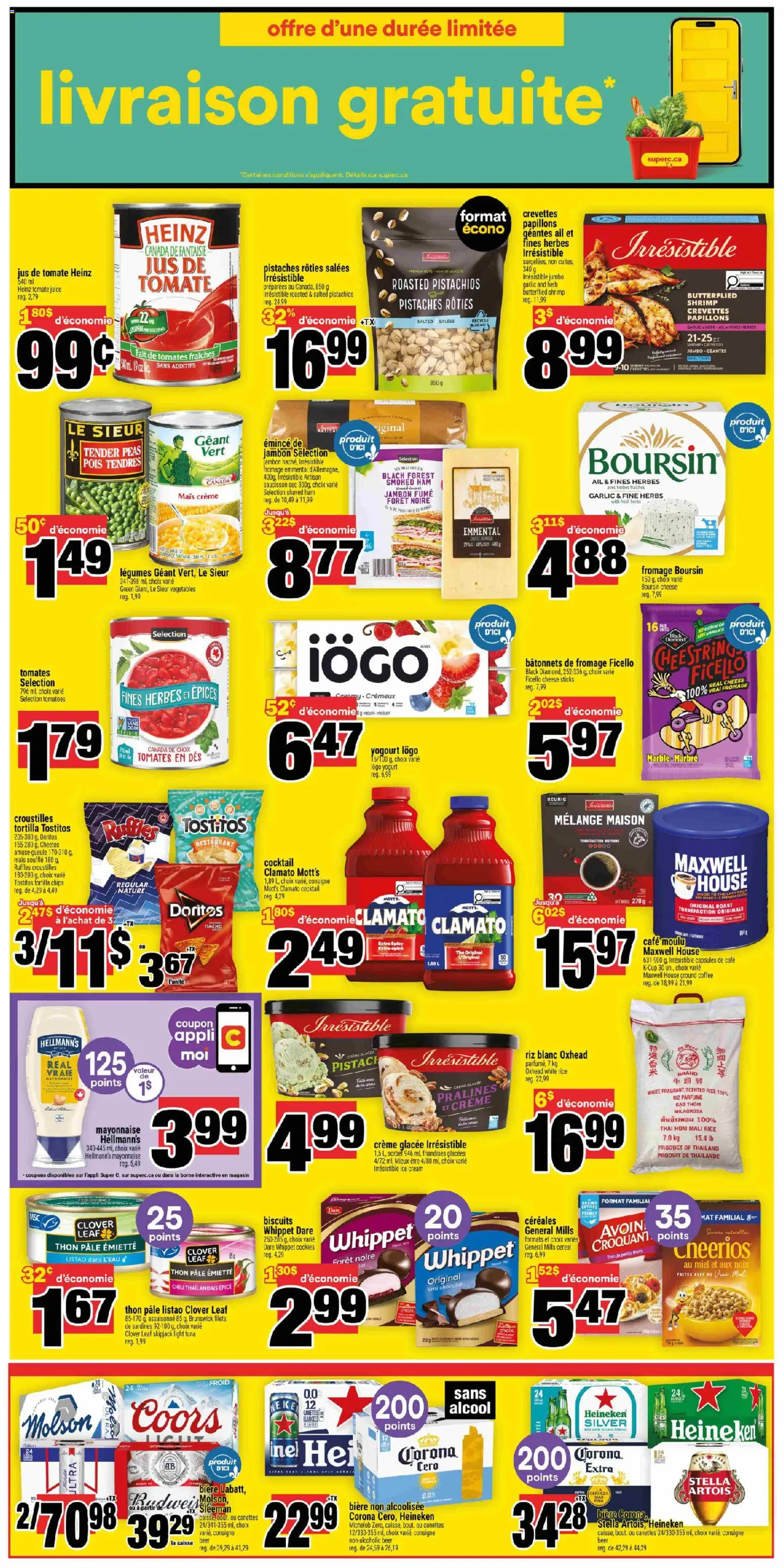 Super C flyer valid from 05.02.2026 | Page: 2 | Products: Chips, Cheese, Juice, Beer