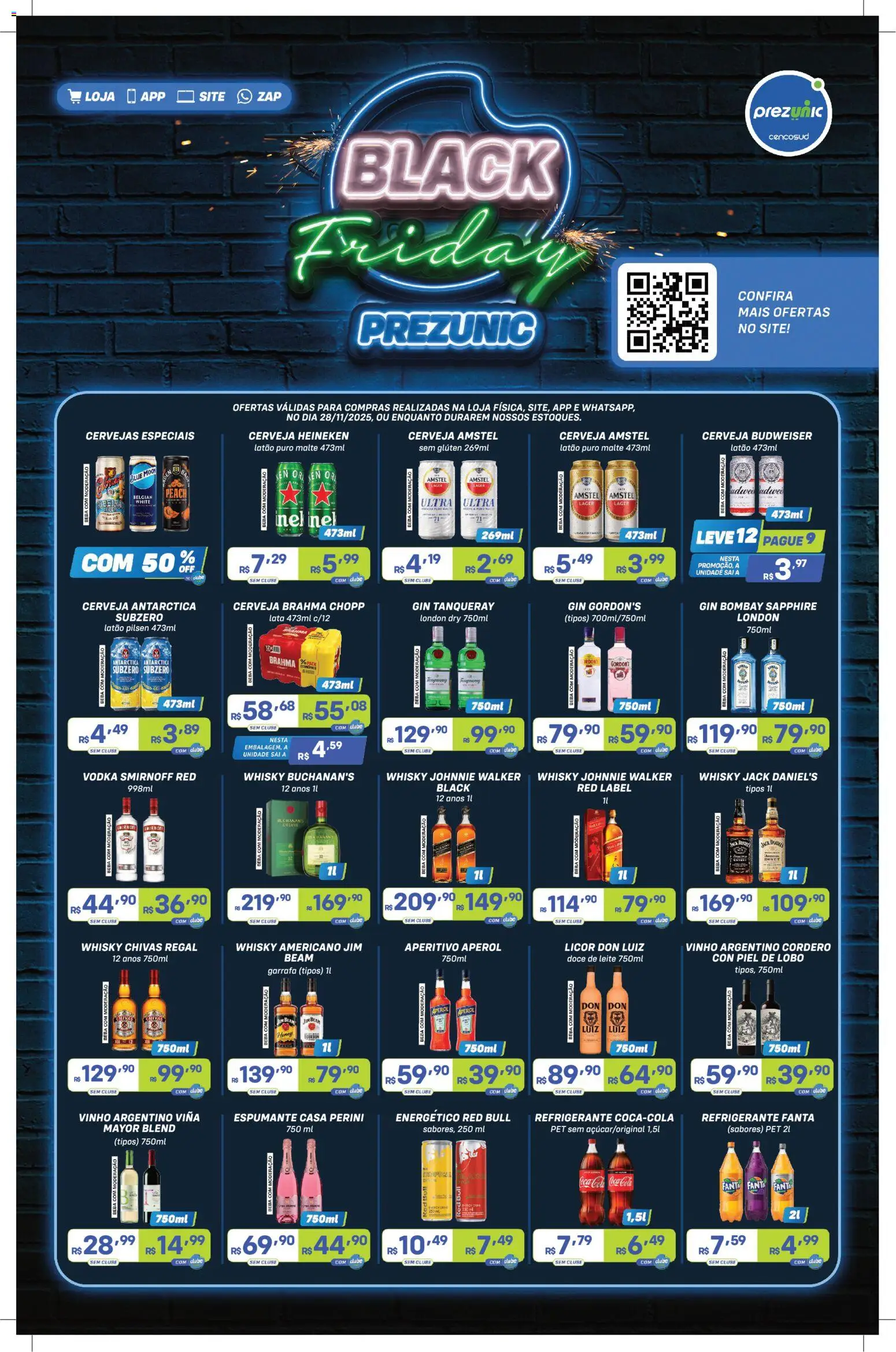 Prezunic Folheto - válido de 28.11.2025 | Página: 1 | Produtos: Fanta, Espumante, Vodka, Refrigerante