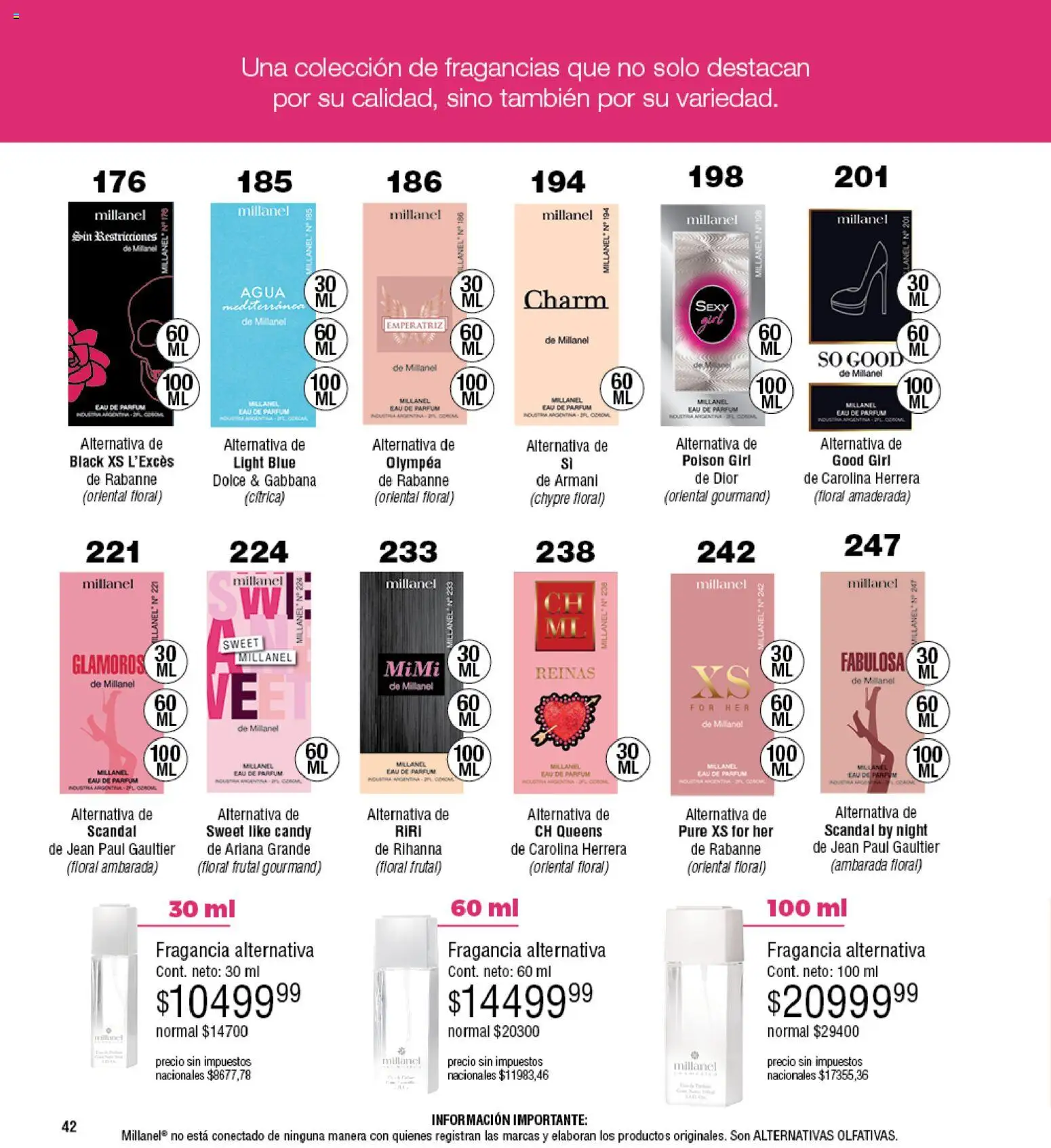 Millanel - Catálogo │ válido desde el 30.03.2026 | Página: 42 | Productos: Jean, Fragancia, Agua
