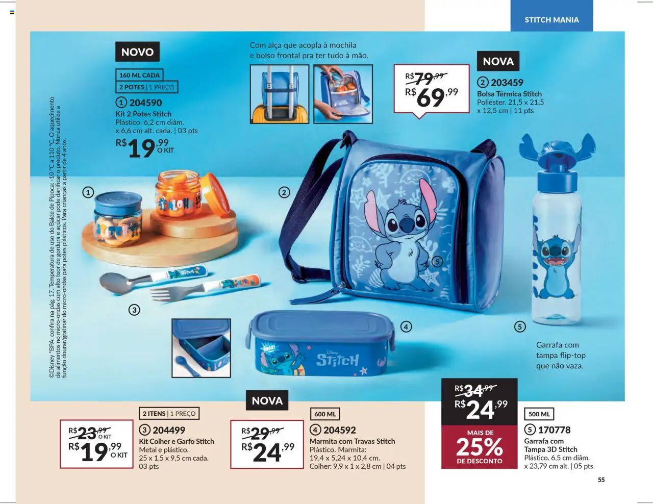 Avon Folheto - válido de 07.10.2025 | Página: 55 | Produtos: Microondas, Pipoca, Bolsa, Balde