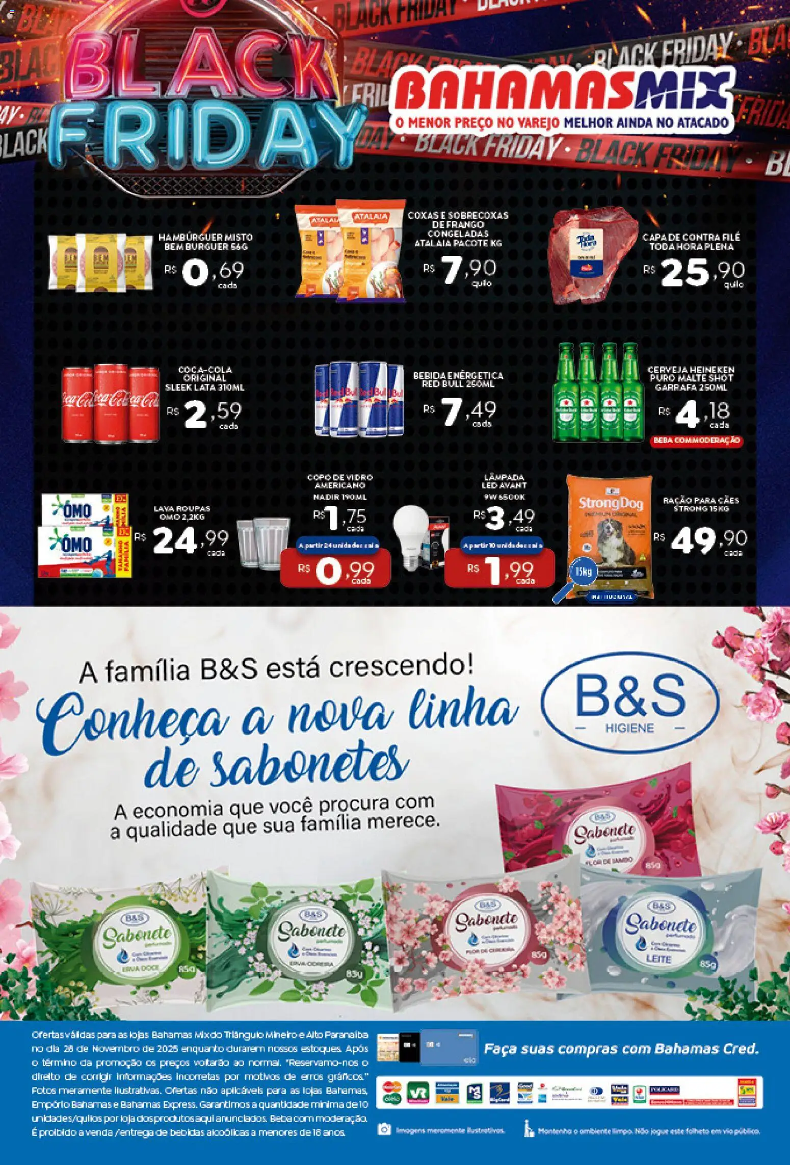 Bahamas Mix Folheto - válido de 28.11.2025 | Página: 2 | Produtos: Cerveja, Cerveja Heineken, Roupas, Hambúrguer