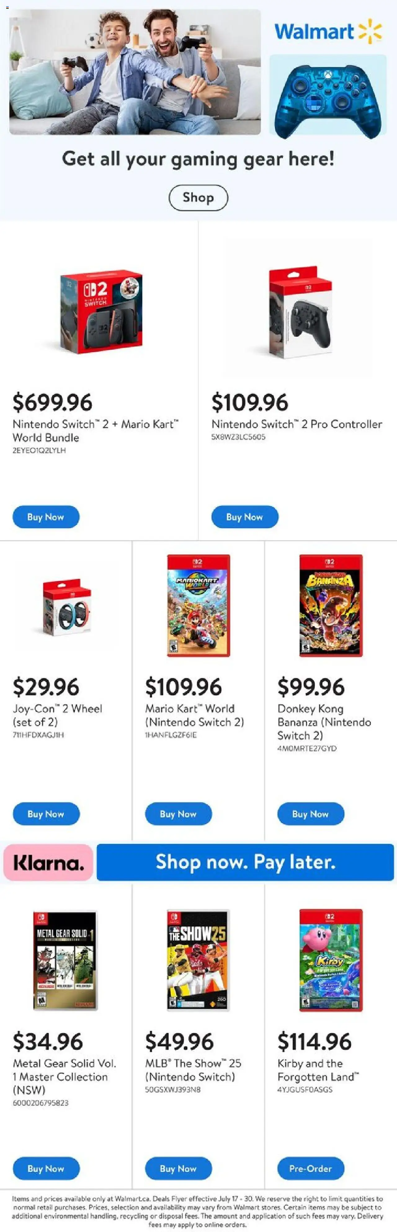 Walmart flyer valid from 17.07.2025 | Page: 1