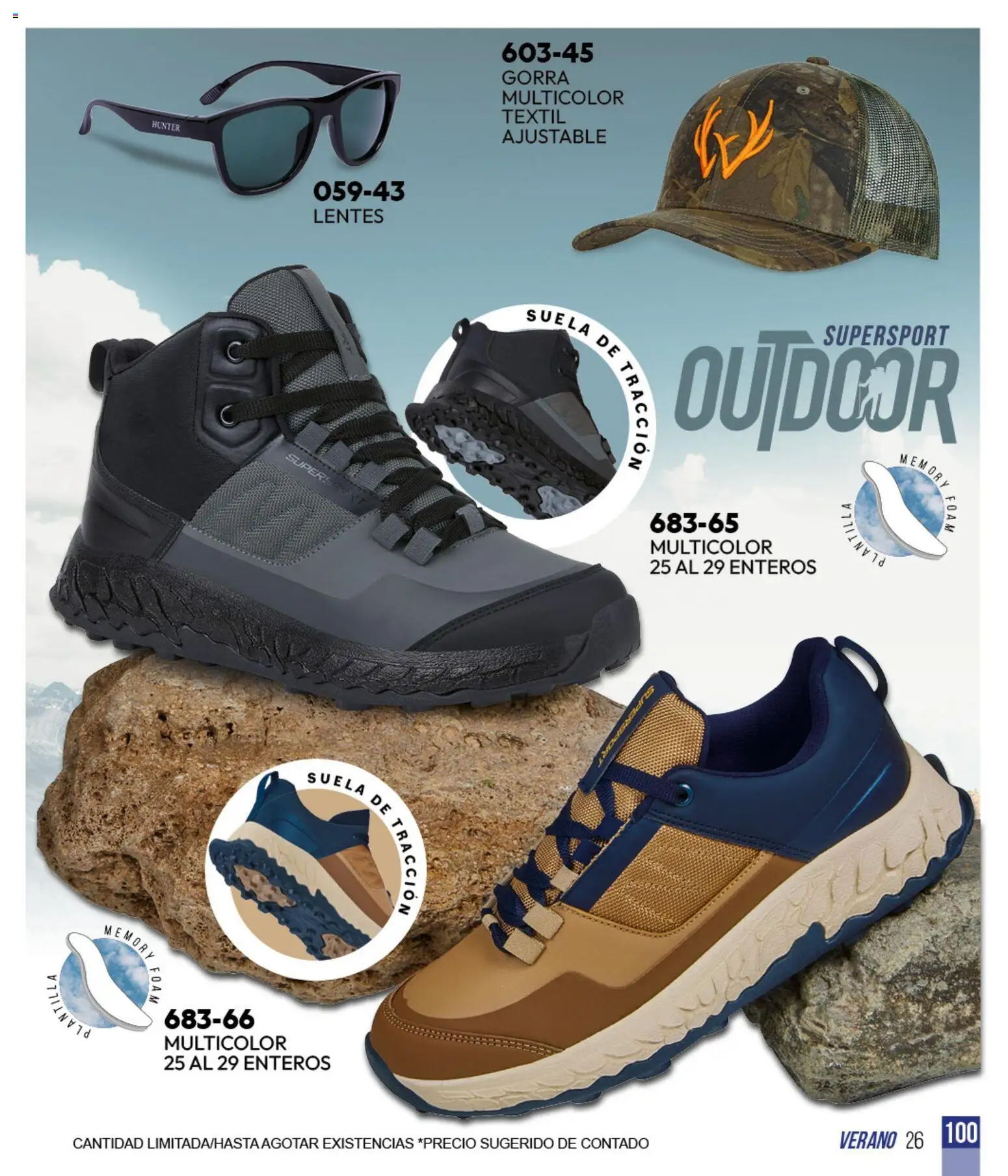 Nuevas ofertas de Cklass válidas en toda la República Mexicana desde el 05.03.2026. ¡Encuentra las mejores ofertas en Cklass catálogo Sportbrands Verano Caballero! | Página: 101 | Productos: Gorra, Lentes