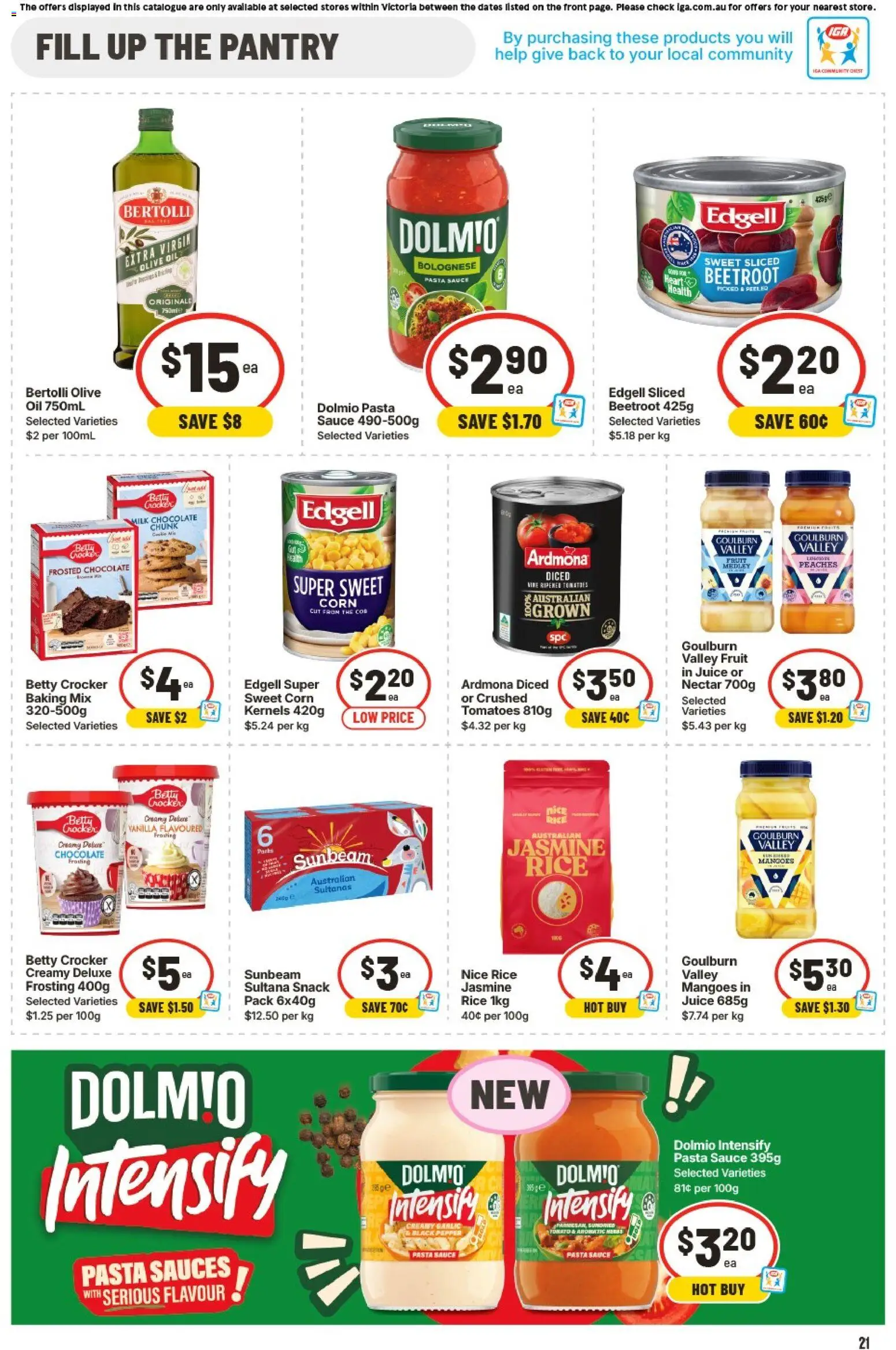 IGA catalogue - valid from 21.01.2026 | Page: 18 | Products: Oil, Tomatoes, Rice, Sauce