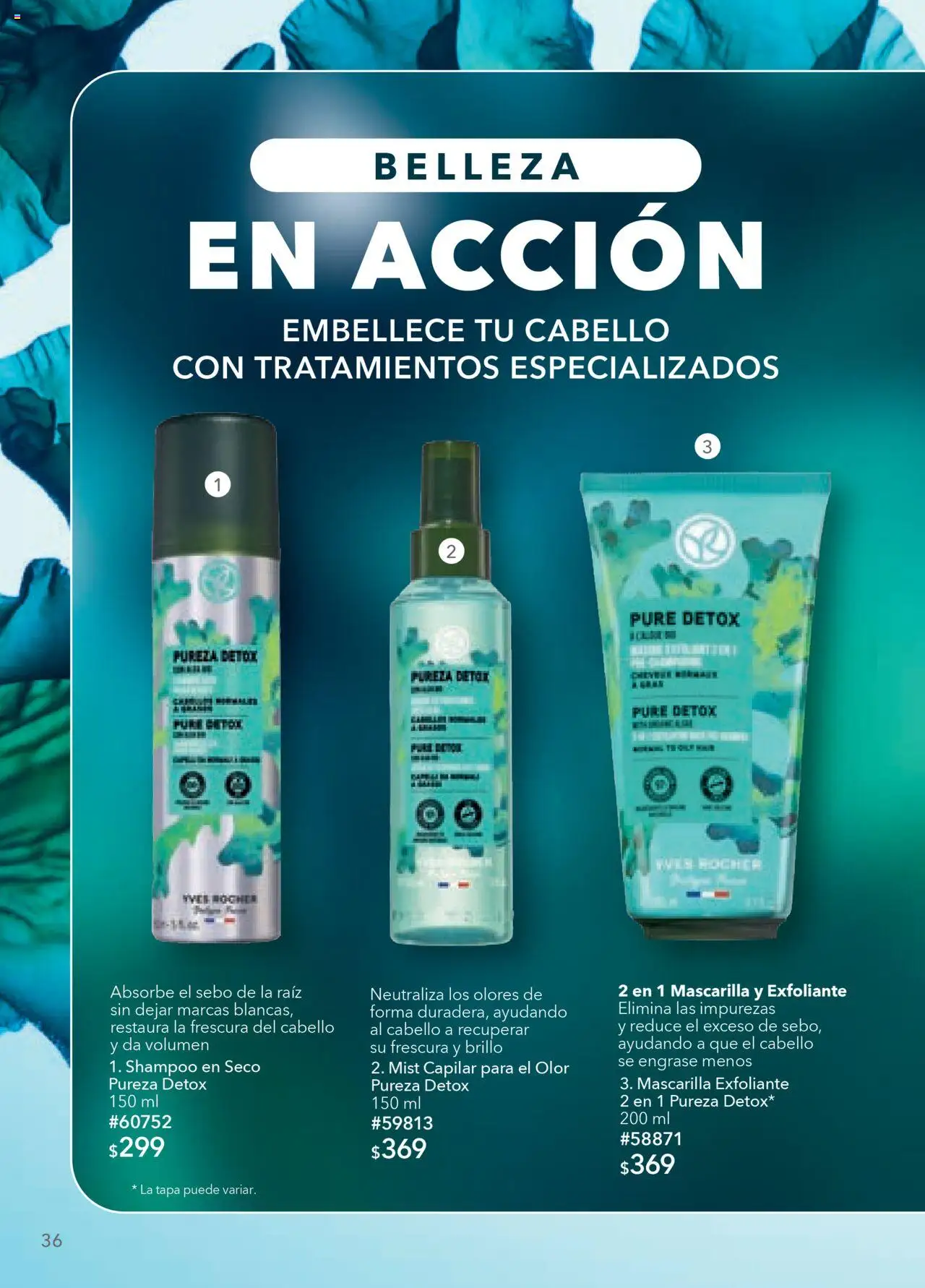 Nuevas ofertas de Yves Rocher válidas en toda la República Mexicana desde el 18.09.2025. ¡Encuentra las mejores ofertas en Yves Rocher - Campaña 13 2025! | Página: 36 | Productos: Brillo, Mascarilla