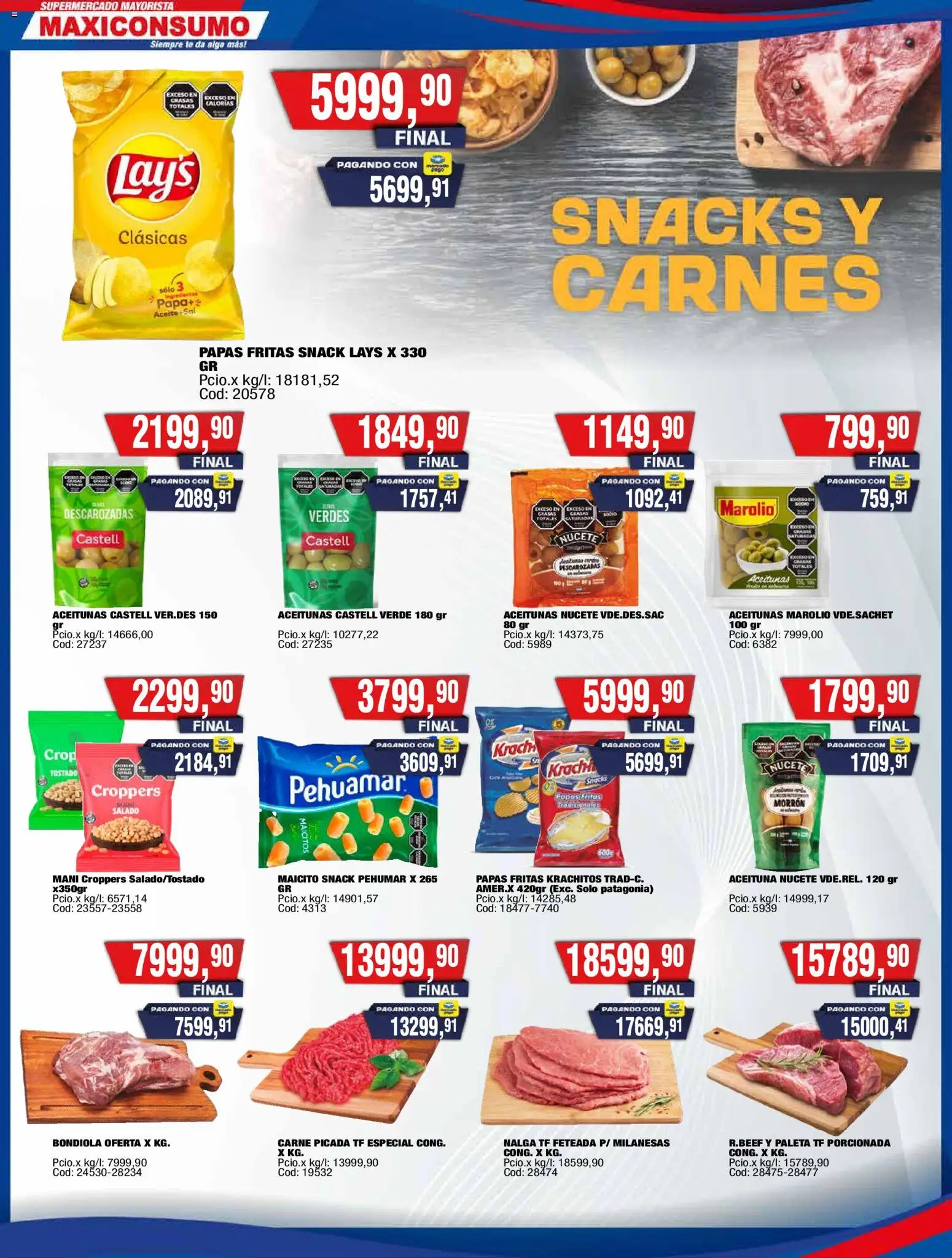 Maxiconsumo ofertas │ válido desde el 20.04.2026 | Página: 11 | Productos: Aceitunas, Mani, Té, Papas fritas