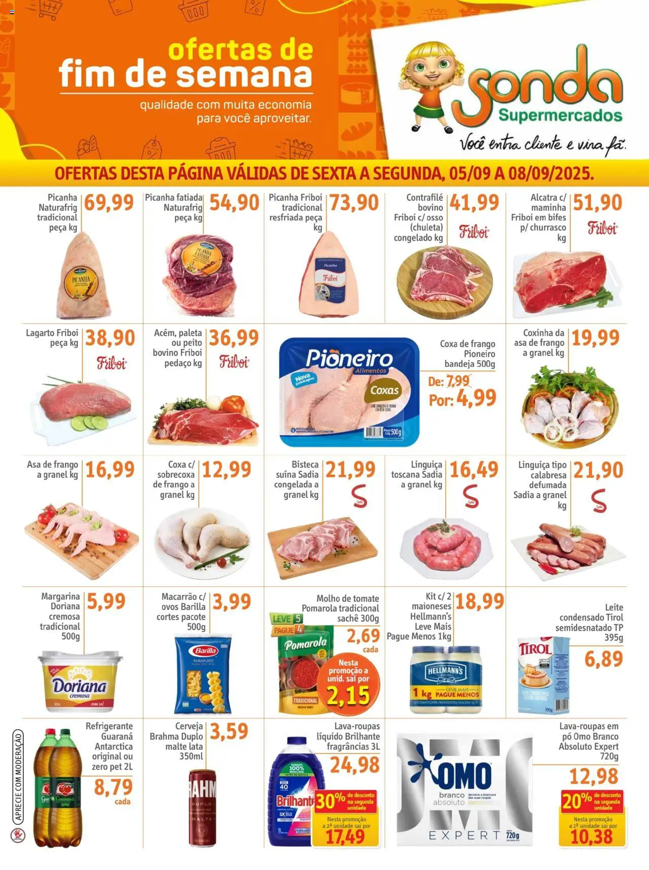 Sonda Folheto - válido de 05.09.2025 | Página: 1 | Produtos: Pó, Alcatra, Ovos, Bandeja