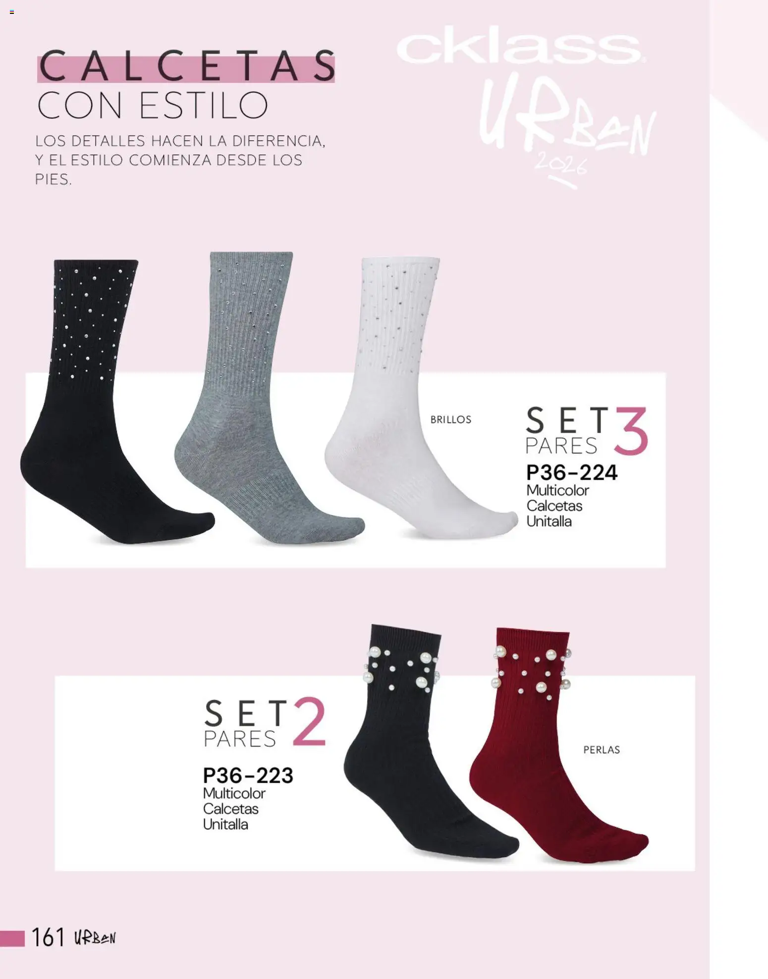 Nuevas ofertas de Cklass válidas en toda la República Mexicana desde el 05.03.2026. ¡Encuentra las mejores ofertas en Cklass catálogo Complemento Verano Calzado! | Página: 167 | Productos: Calcetas