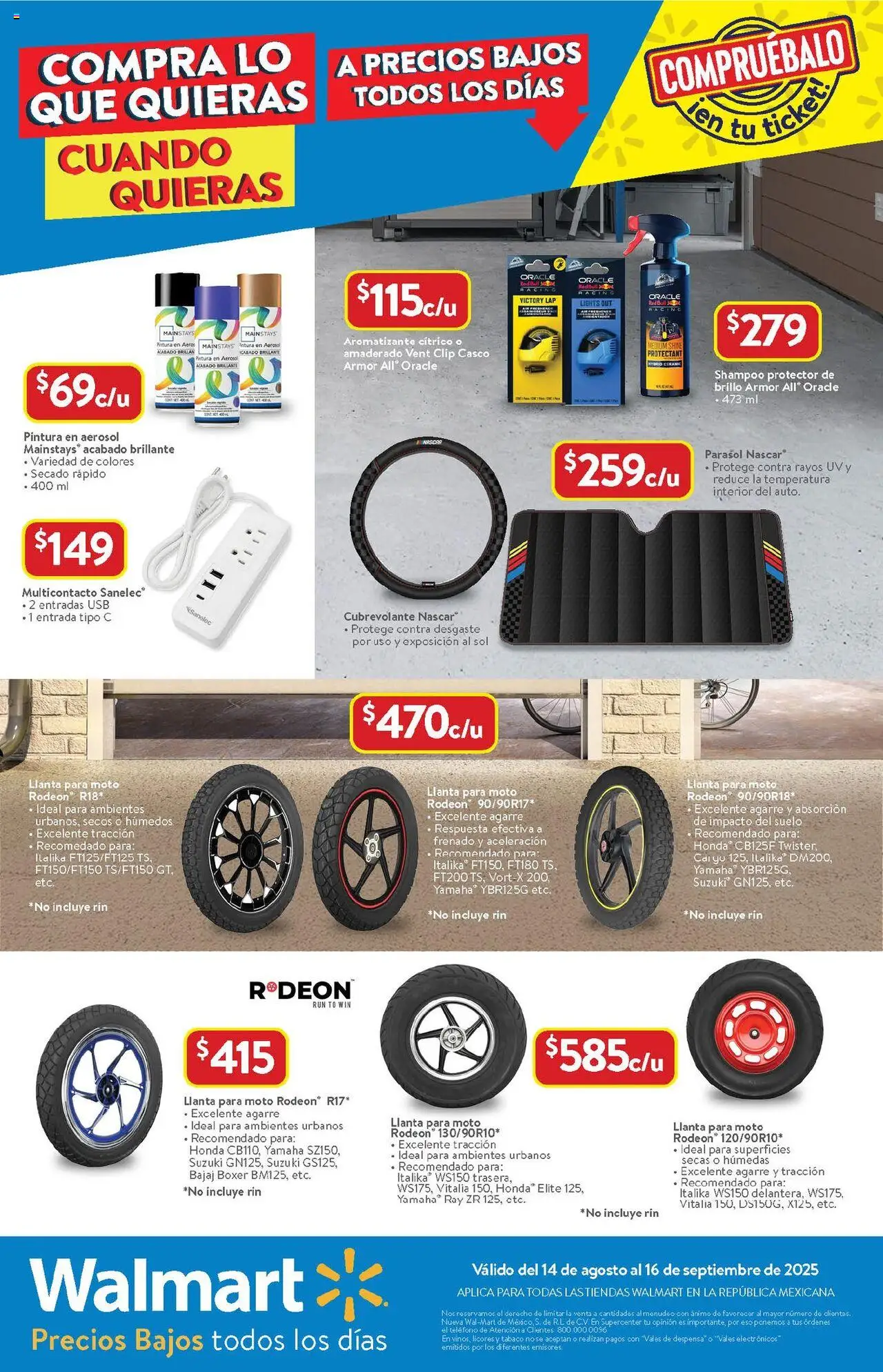 Nuevas ofertas de Walmart válidas en toda la República Mexicana desde el 14.08.2025. ¡Encuentra las mejores ofertas en Walmart - Folleto! | Página: 24 | Productos: Brillo, Despensa, Pintura, Teléfono