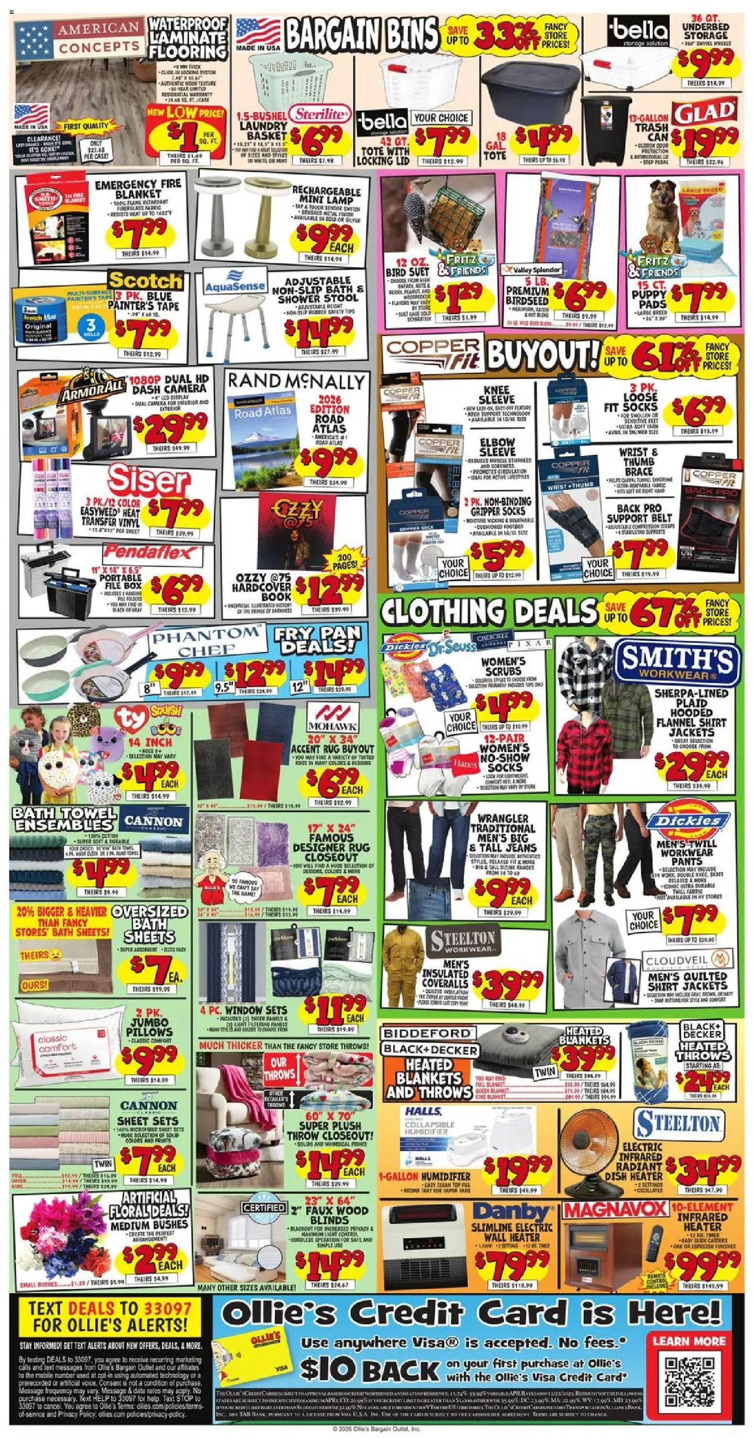 Ollie's Weekly Ad - valid from 14.01.2026 | Page: 2 | Products: Pan, Shirt, Sensor, Humidifier