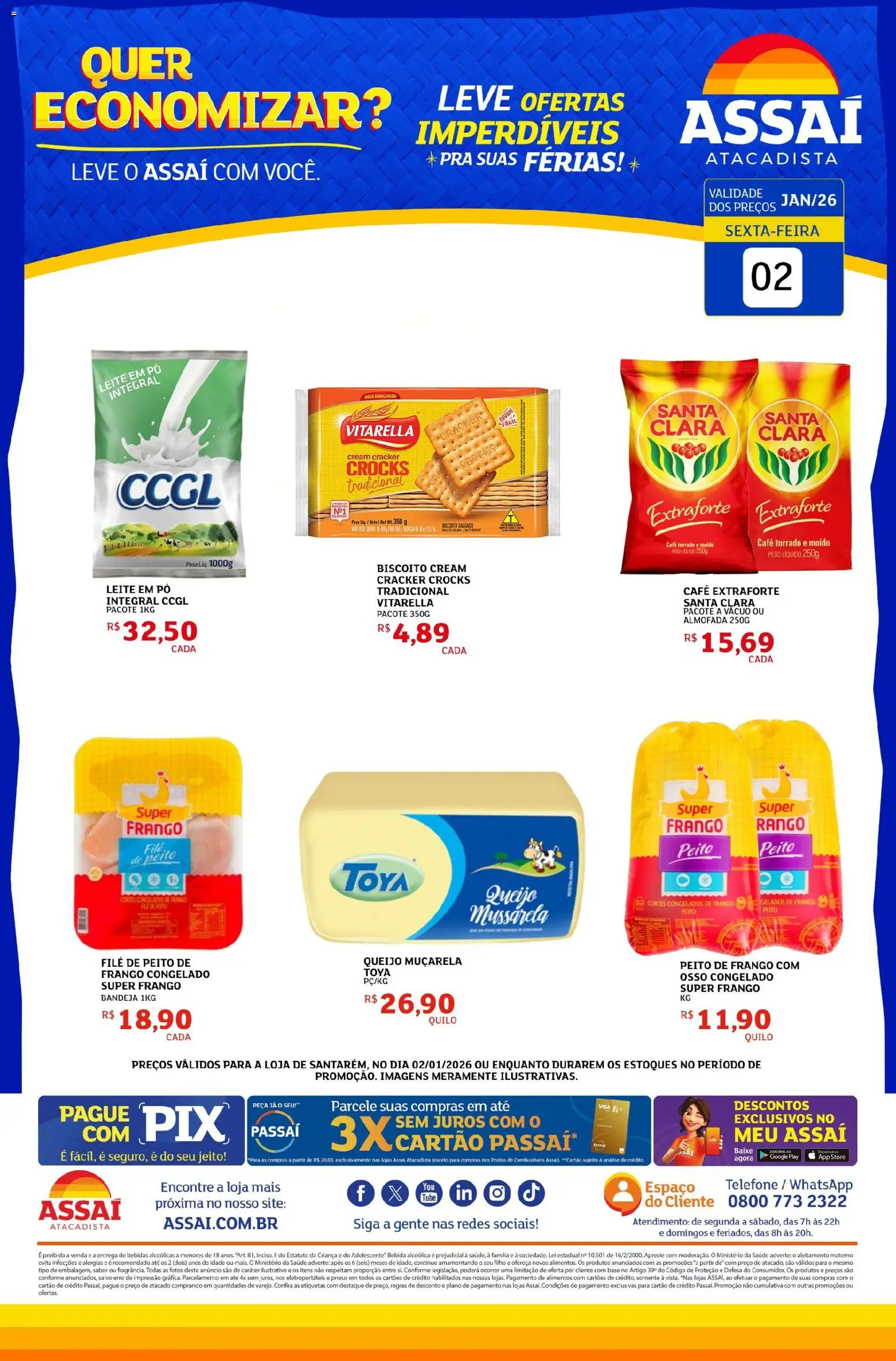 Assaí Atacadista Folheto - válido de 02.01.2026 | Página: 1