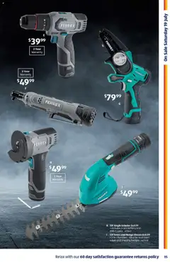 Aldi catalogue - valid from 16.07.2025 | Page: 15 | Products: Battery, Grass, Hedge shears, Cable