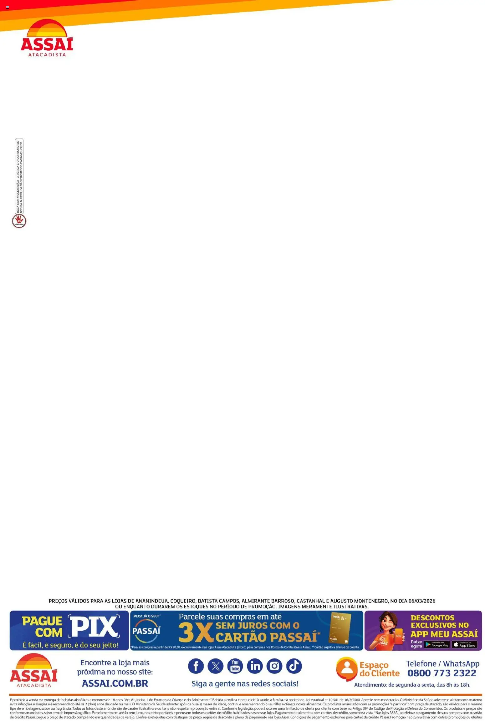 Assaí Atacadista Folheto - válido de 09.03.2026 | Página: 2 | Produtos: Pneus, Base, Bebida, Telefone