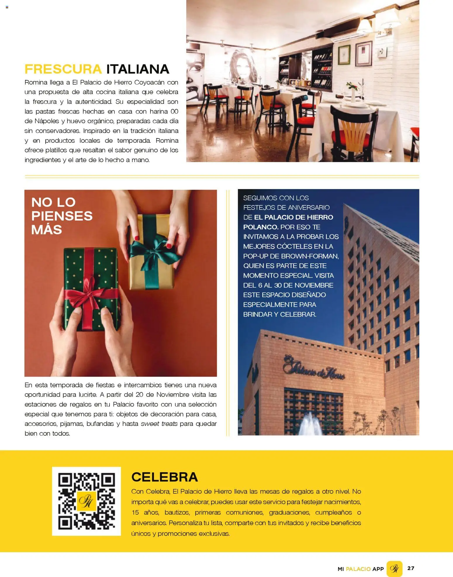 Nuevas ofertas de Palacio De Hierro válidas en toda la República Mexicana desde el 01.11.2025. ¡Encuentra las mejores ofertas en Palacio De Hierro catálogo! | Página: 29