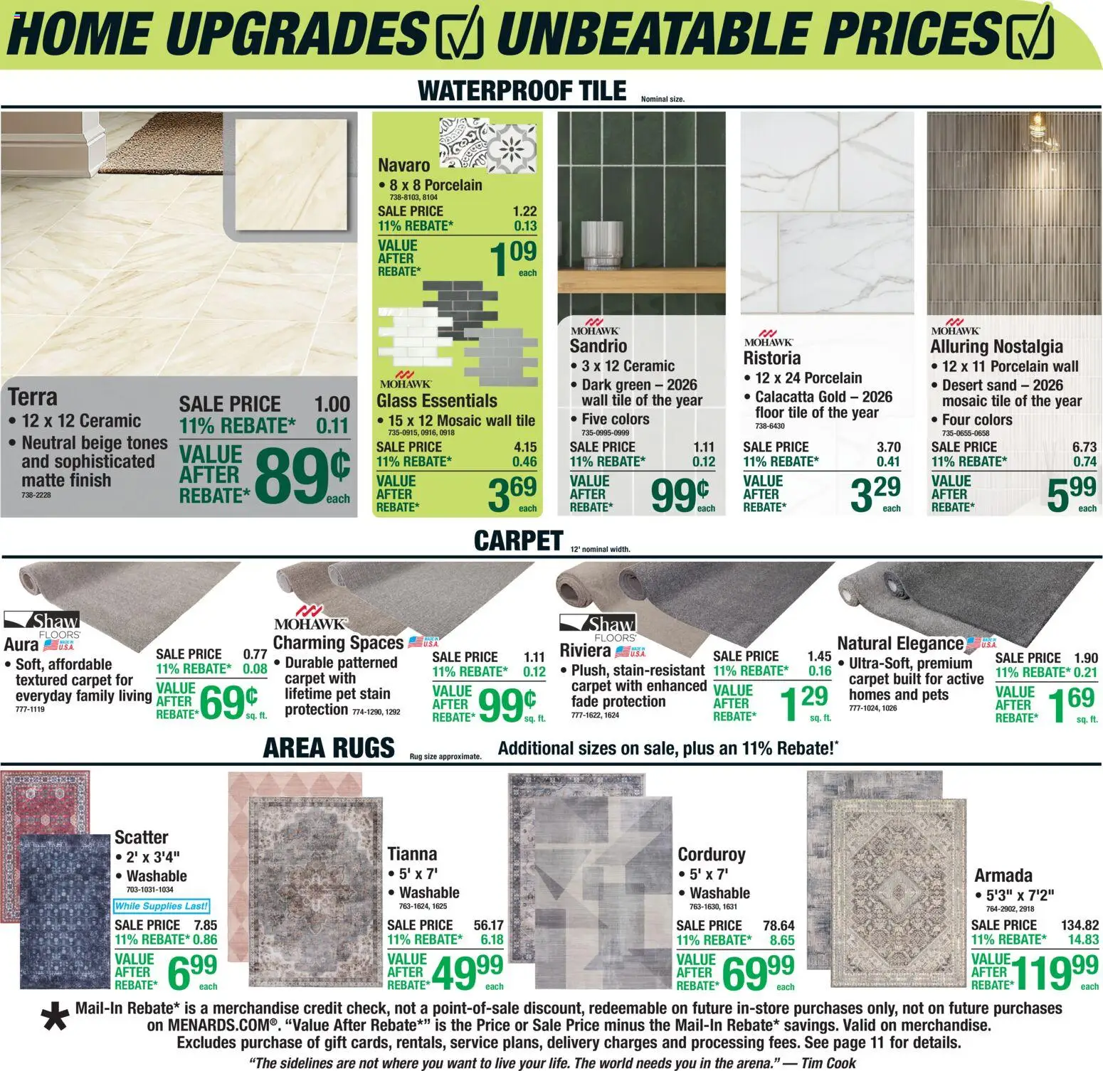 Menards Weekly Ad - valid from 04.03.2026 | Page: 12 | Products: Carpet