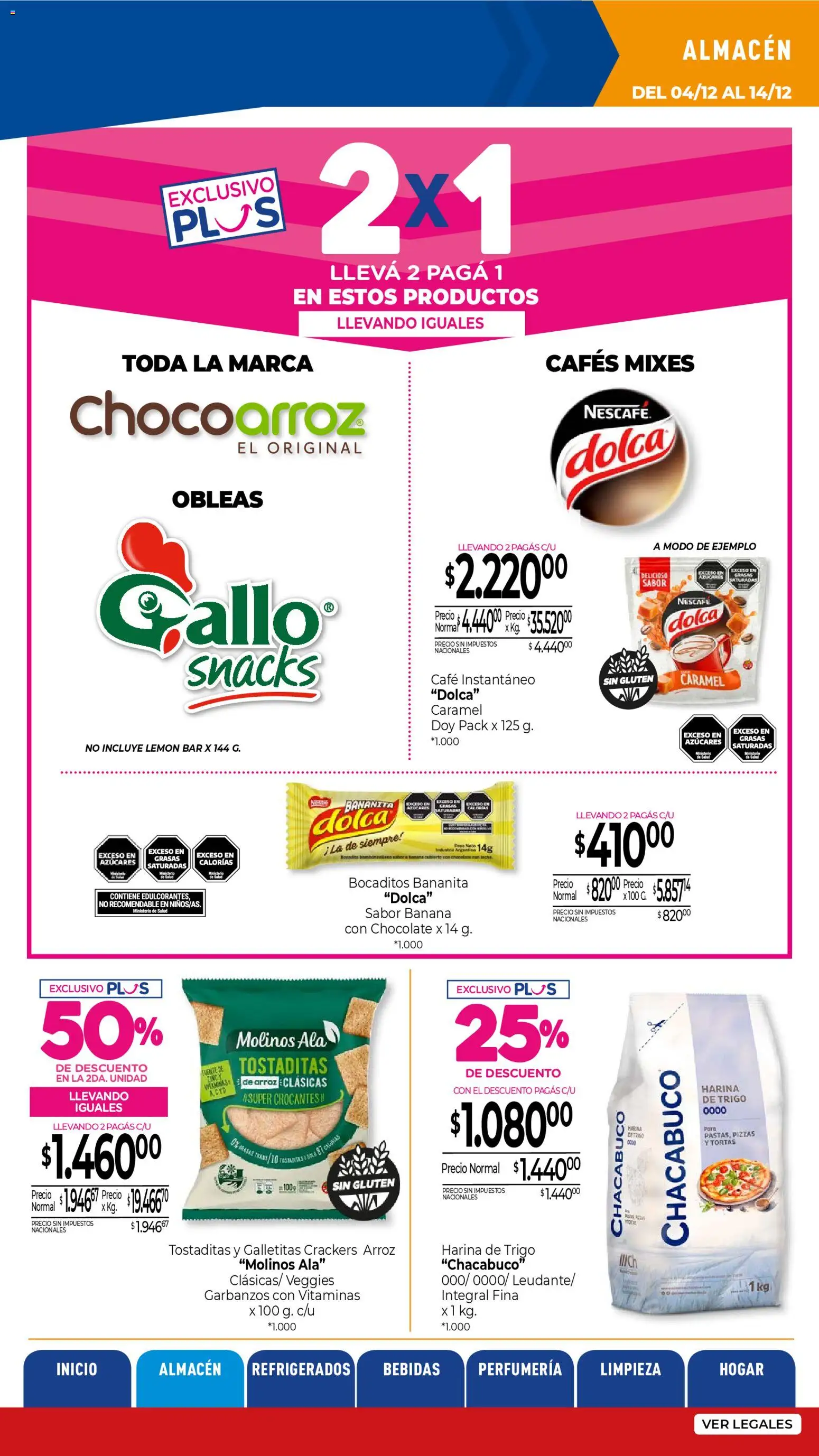 La Anonima - catalogos-masivos - insuperables-49-25-z5 │ válido desde el 04.12.2025 | Página: 8 | Productos: Galletitas, Banana, Café, Arroz