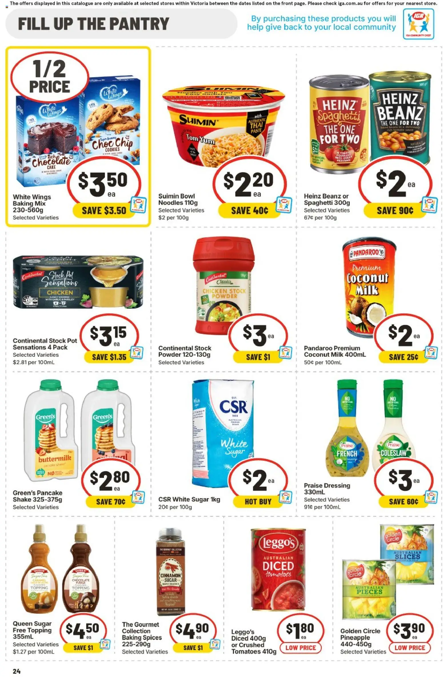 IGA catalogue - valid from 11.03.2026 | Page: 23 | Products: Noodles, Pineapple, Sugar, Garlic